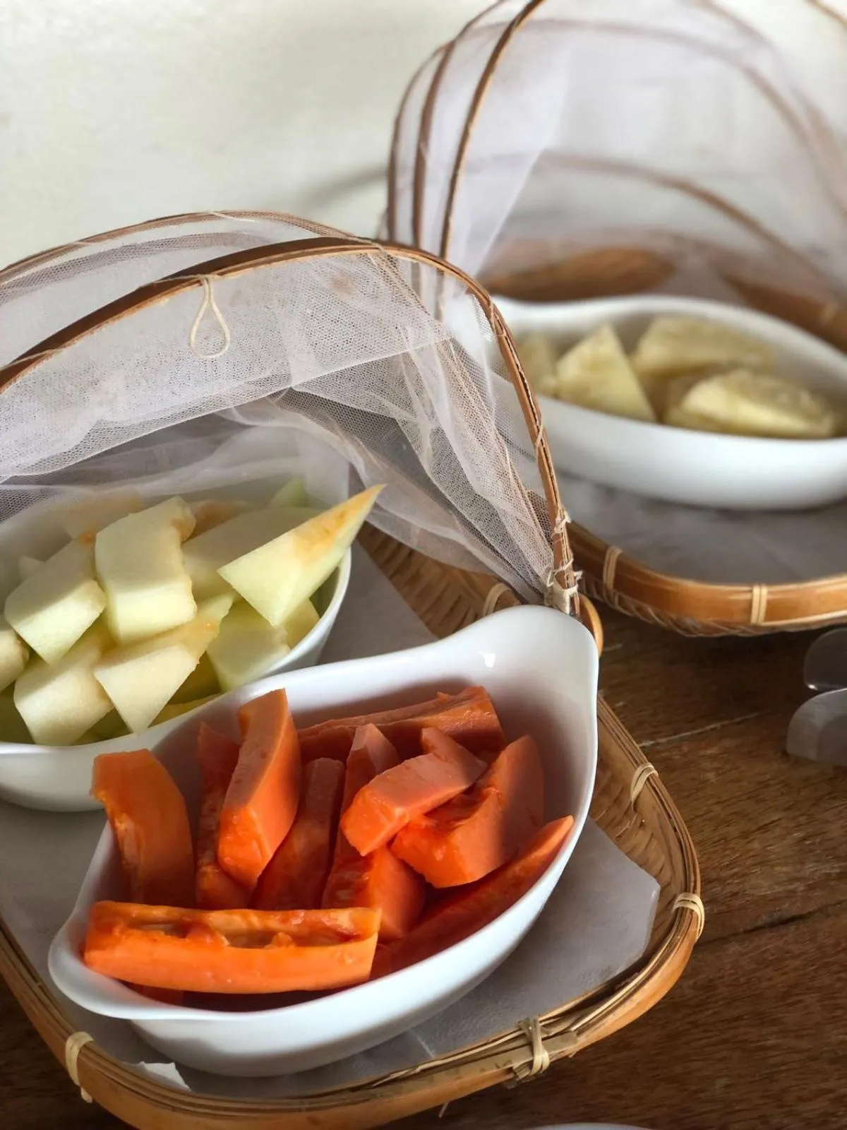 Continental breakfast in Pousada Praia Bela