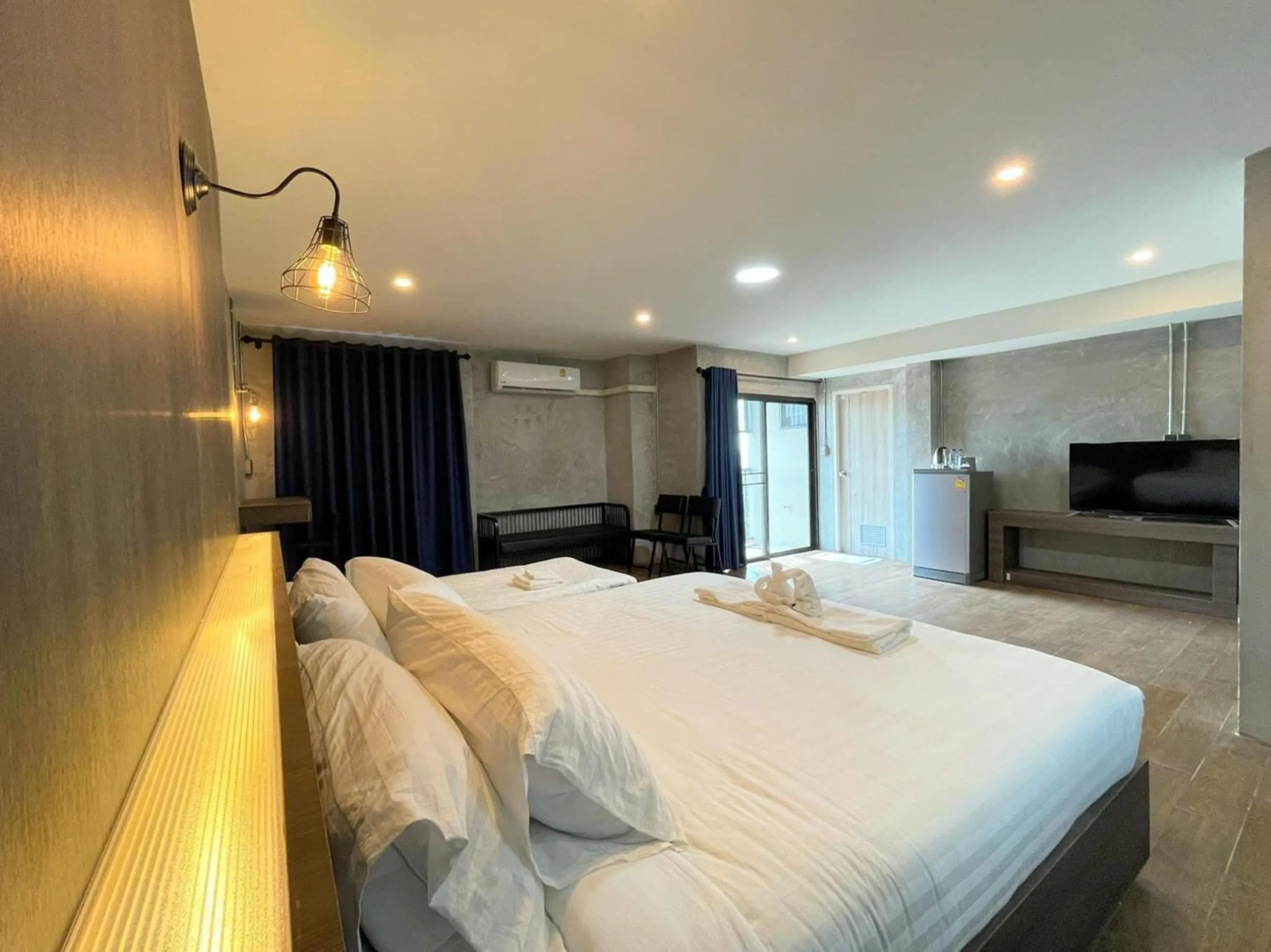 Bedroom, Bed in Rabbit Hotel Phimai