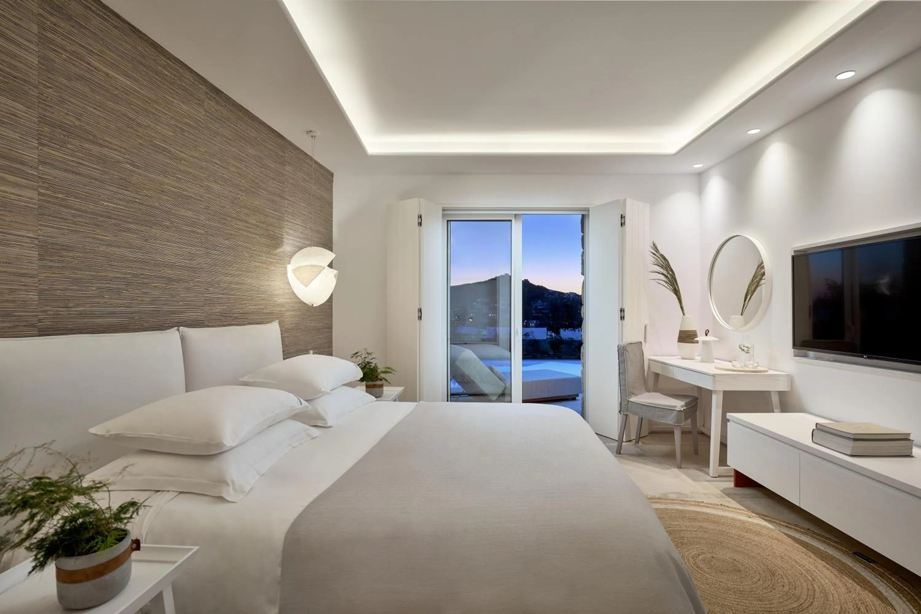 Bedroom, Bed in Once in Mykonos - Designed for Adults