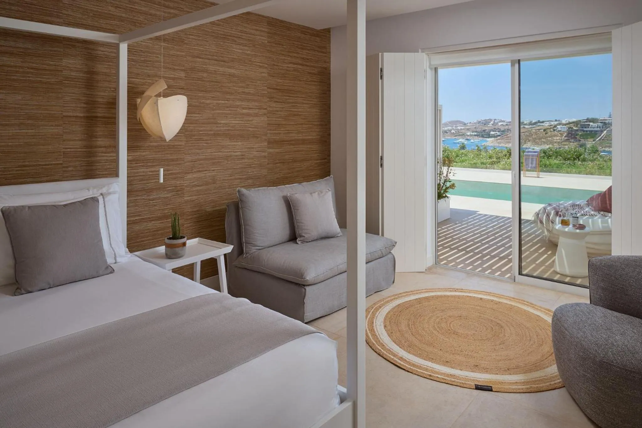 Bedroom, Bed in Once in Mykonos - Designed for Adults