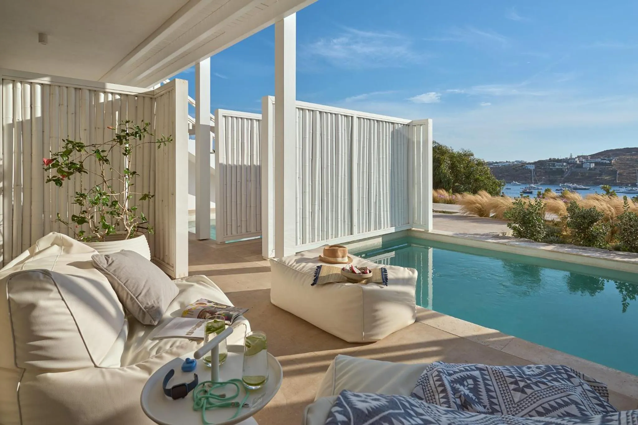 Balcony/Terrace in Once in Mykonos - Designed for Adults