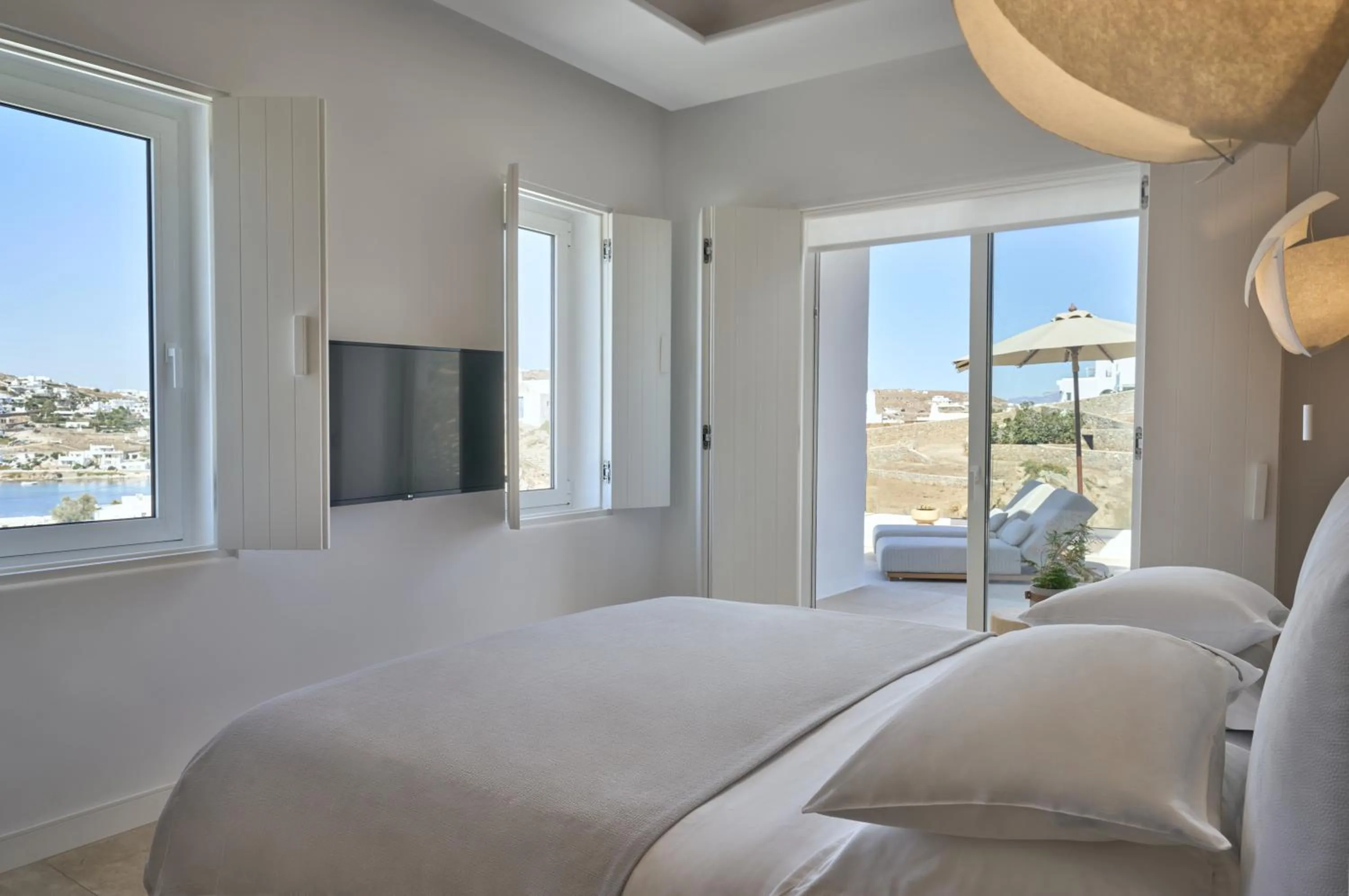 Bedroom, Bed in Once in Mykonos - Designed for Adults