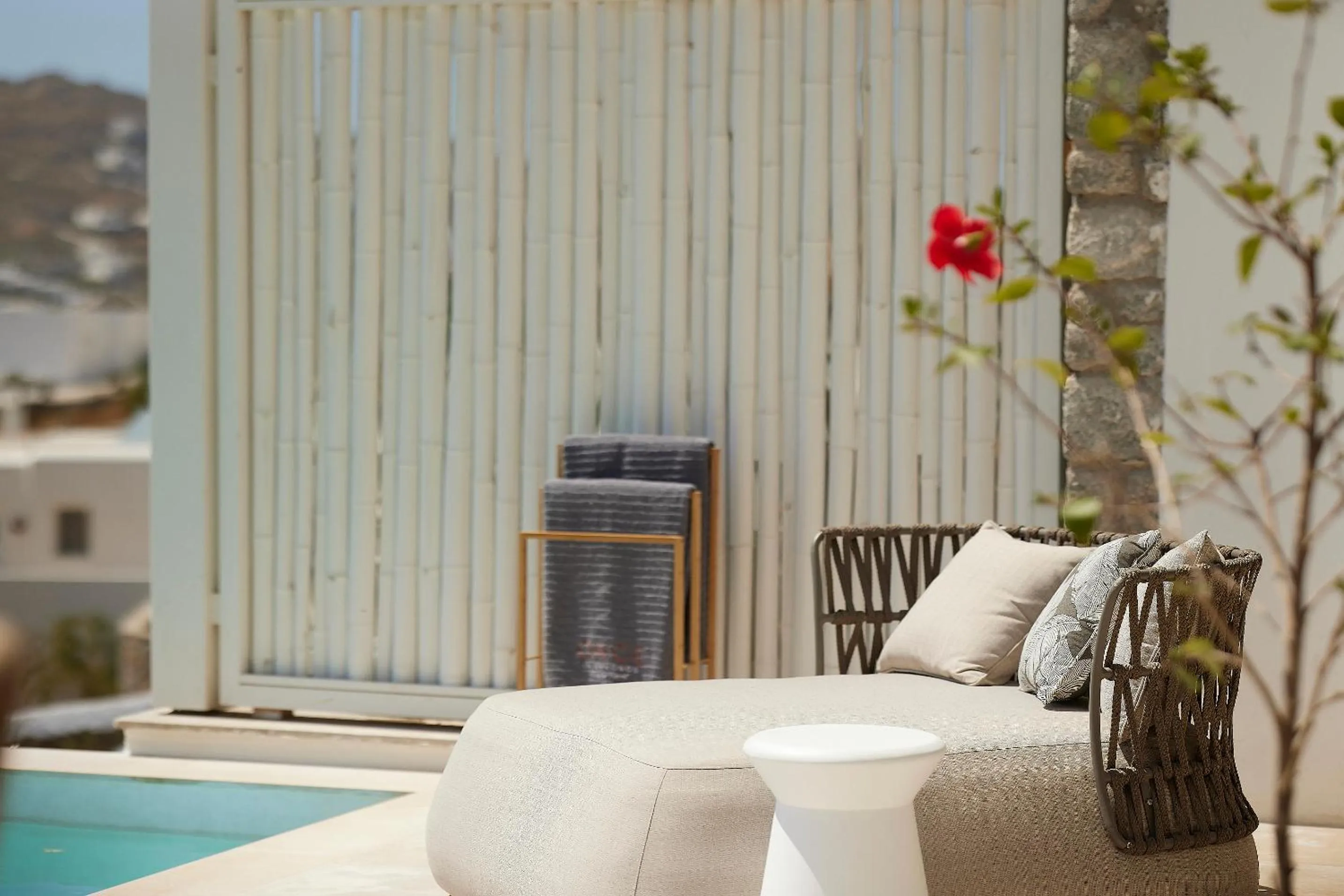 Balcony/Terrace in Once in Mykonos - Designed for Adults