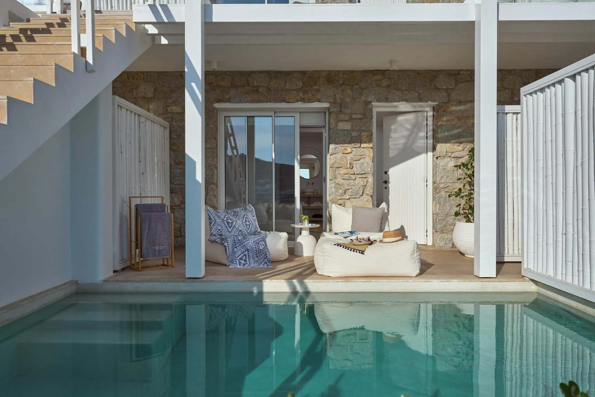 Pool view in Once in Mykonos - Designed for Adults