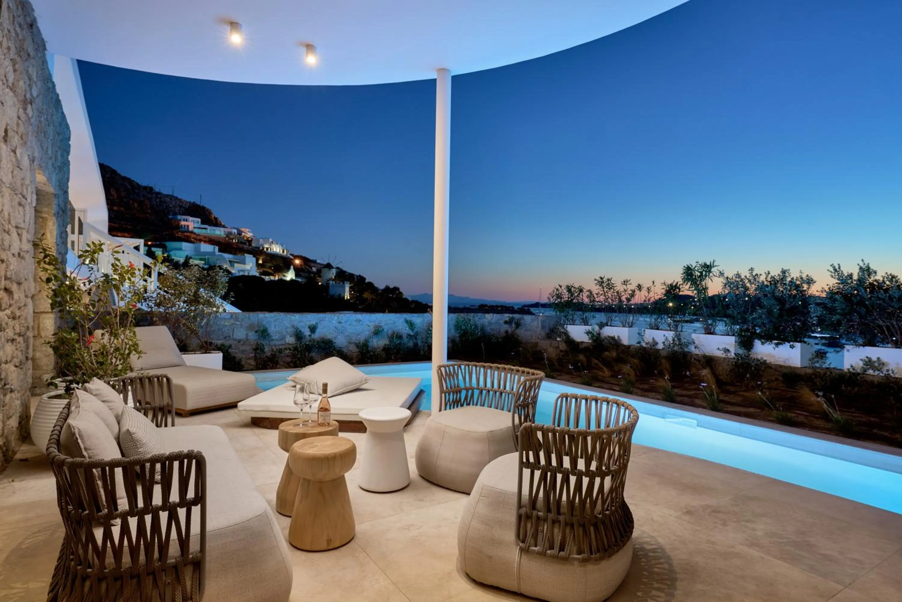 Patio in Once in Mykonos - Designed for Adults