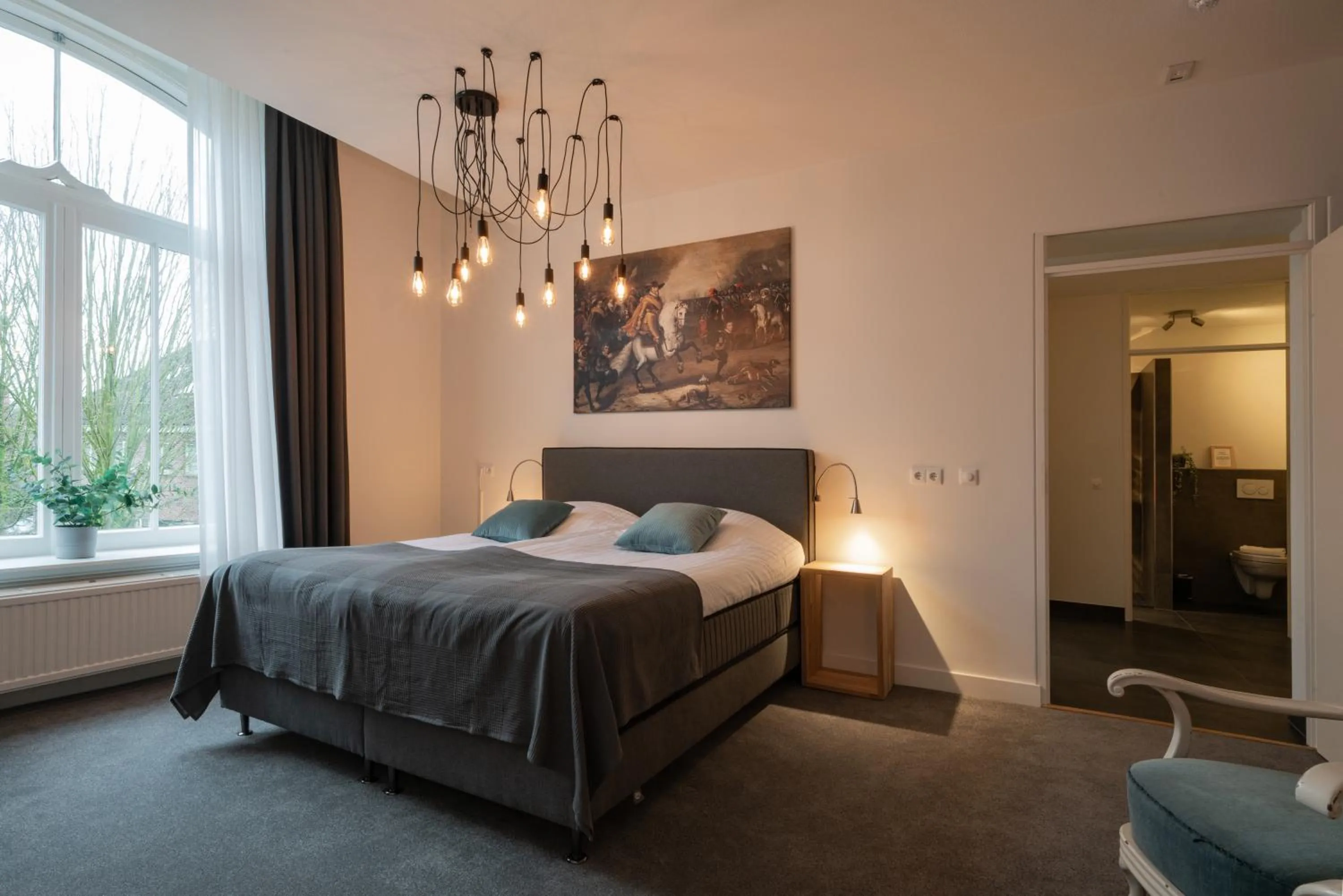 Bedroom, Bed in Boutique hotel & brasserie de Heerlyckheid