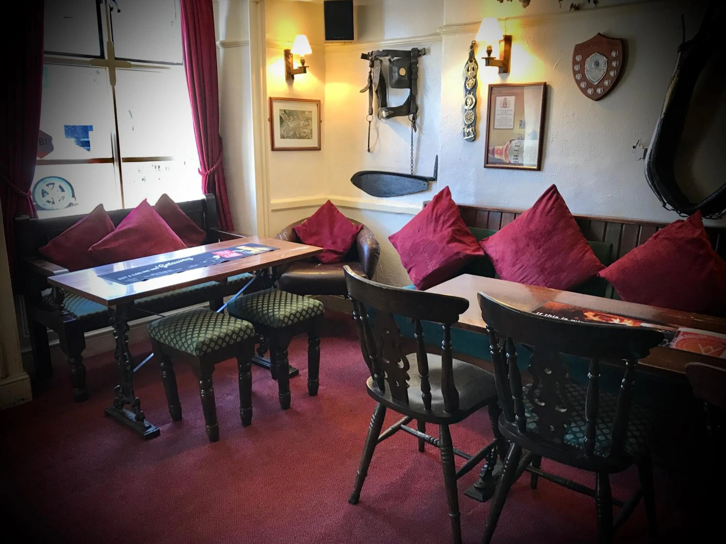 Lounge or bar in The White Horse Inn, Clun