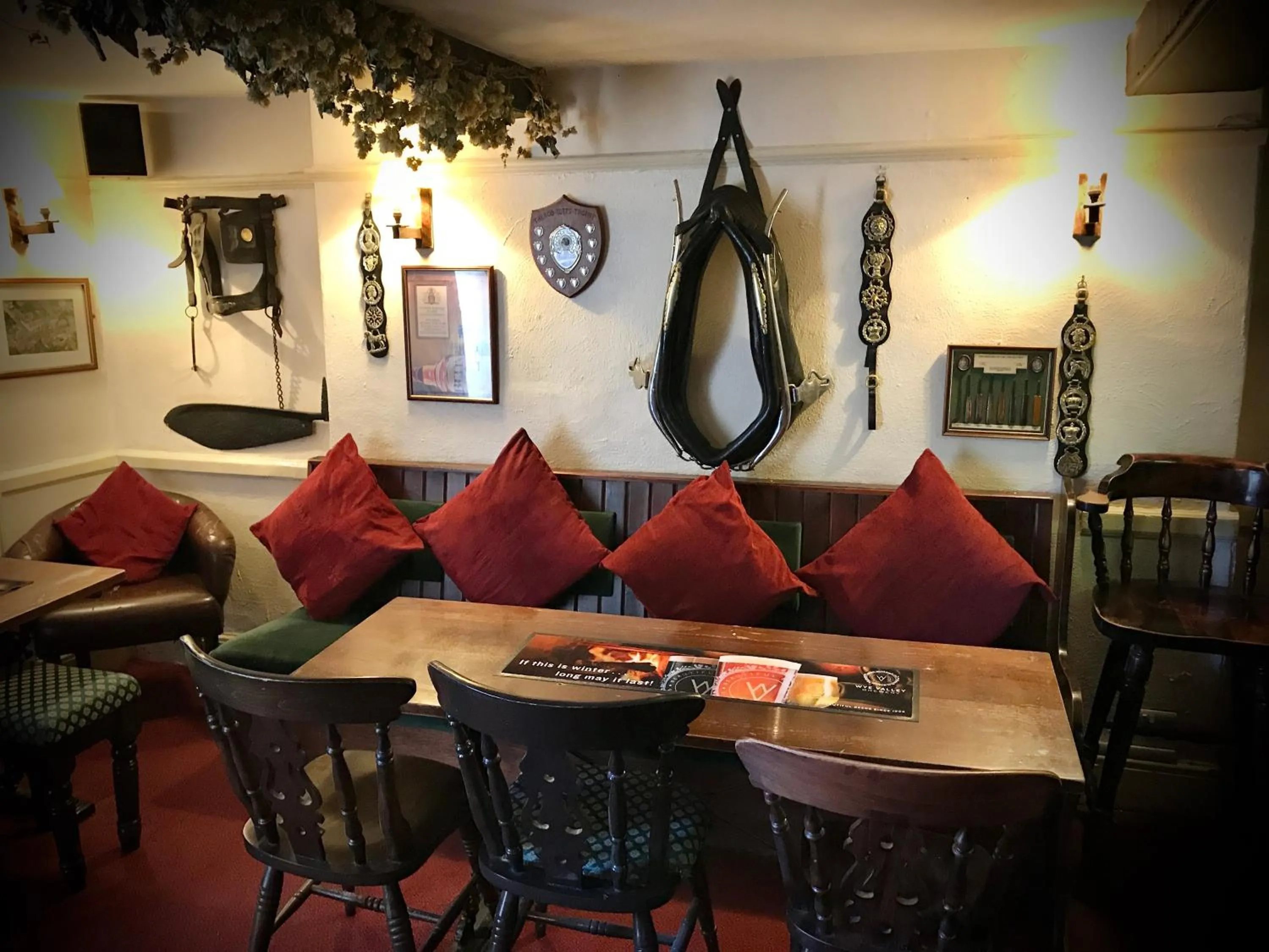 Lounge or bar in The White Horse Inn, Clun