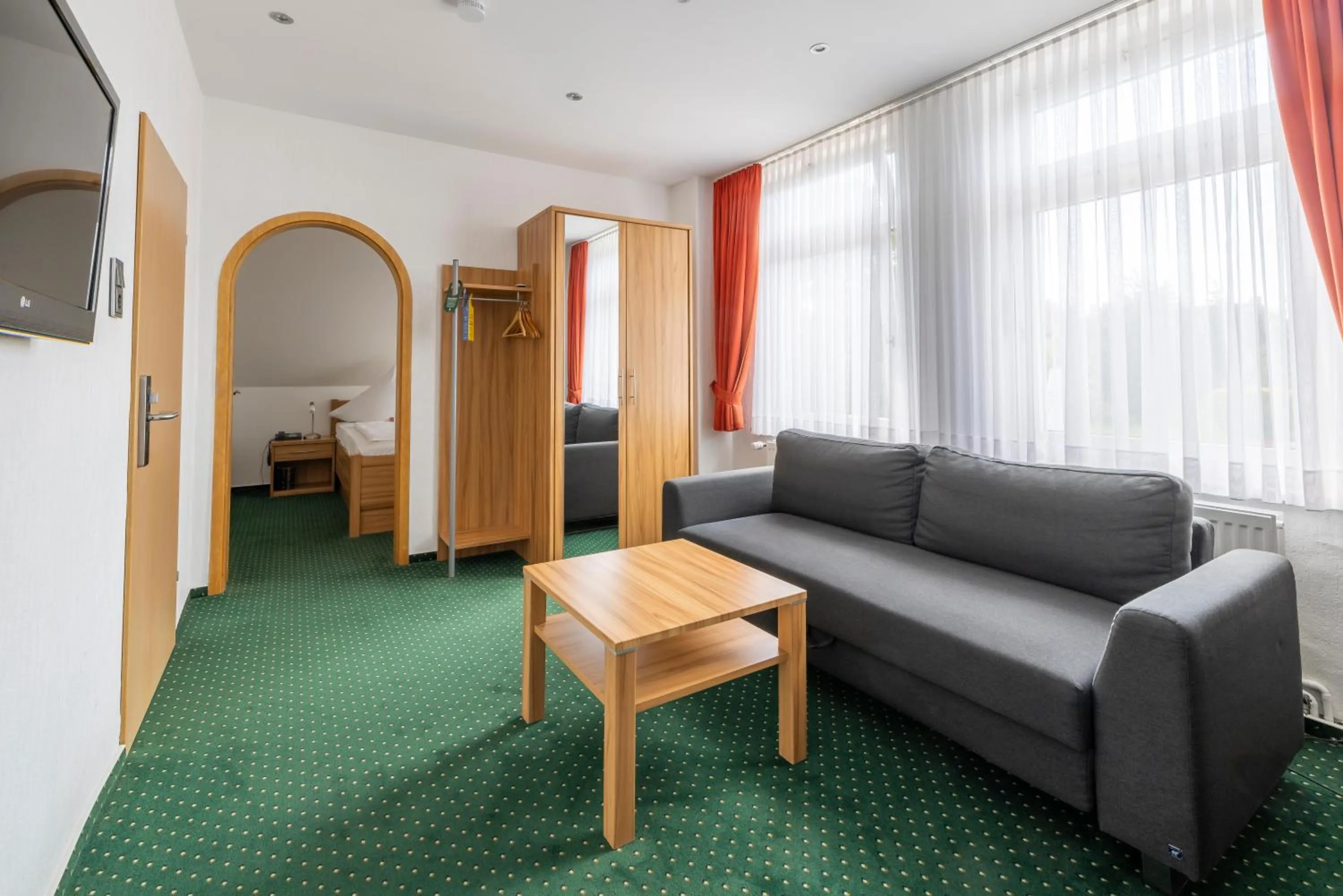 Living room, Bed in Hotel Schaper