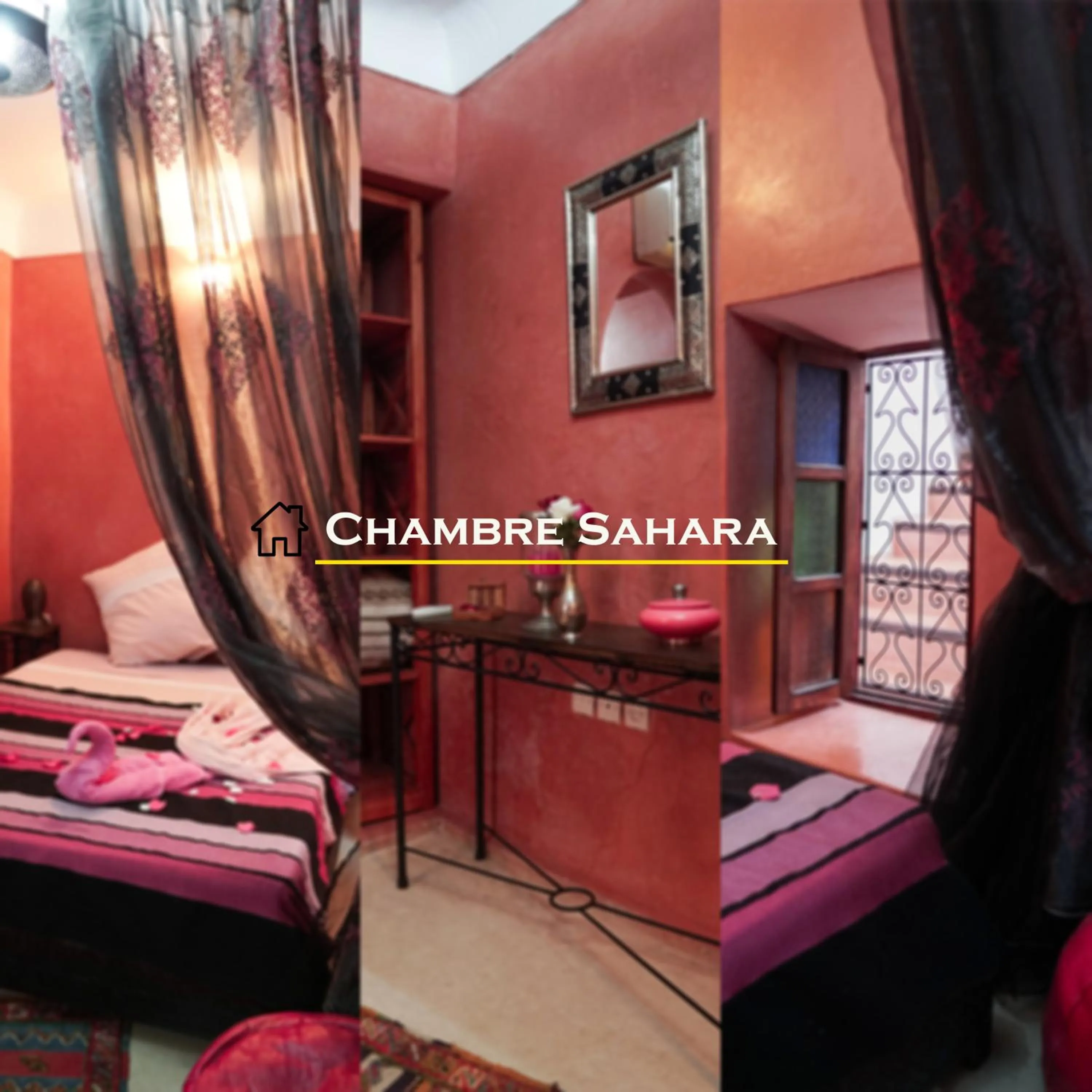 Bed in Riad Ahlsouss