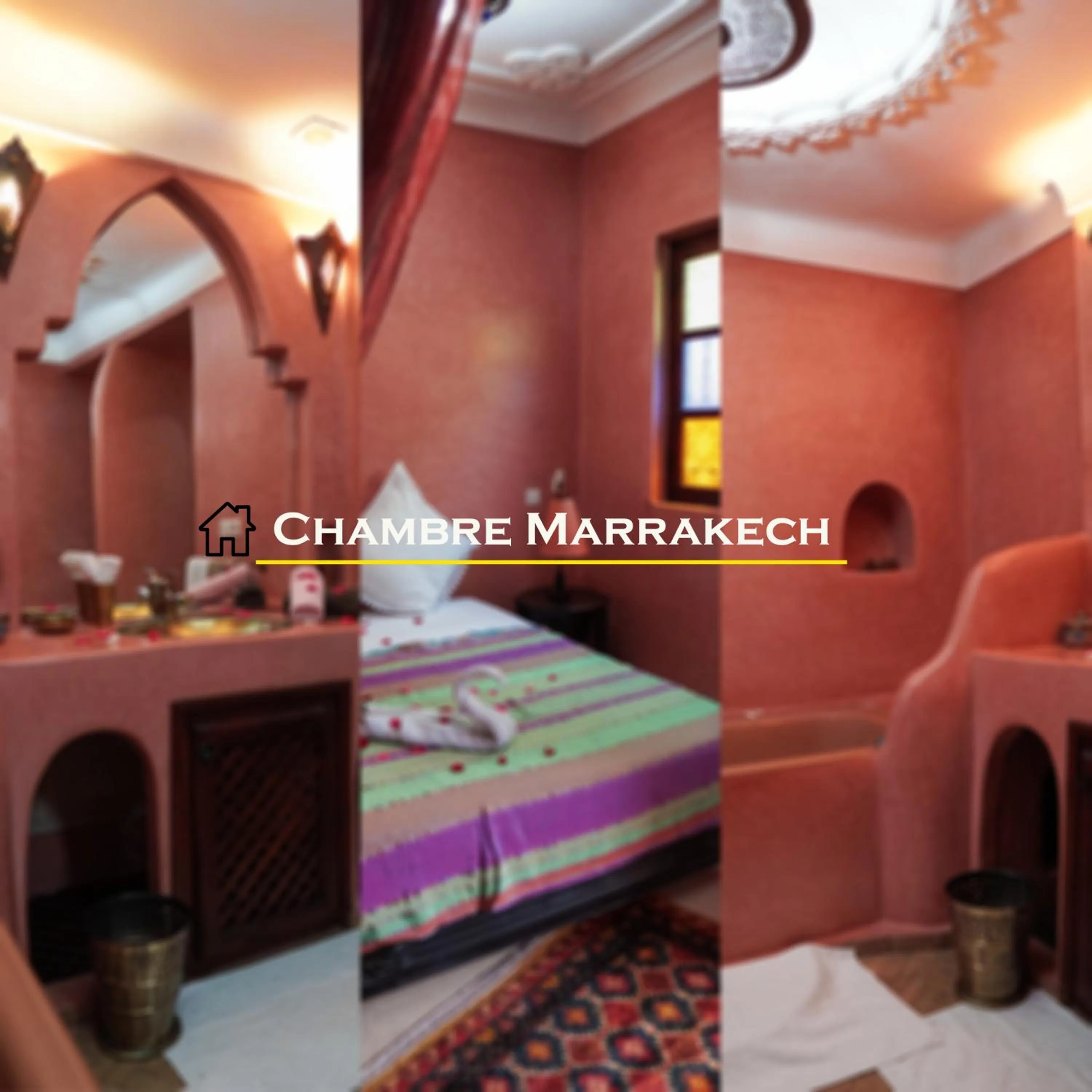Bed in Riad Ahlsouss