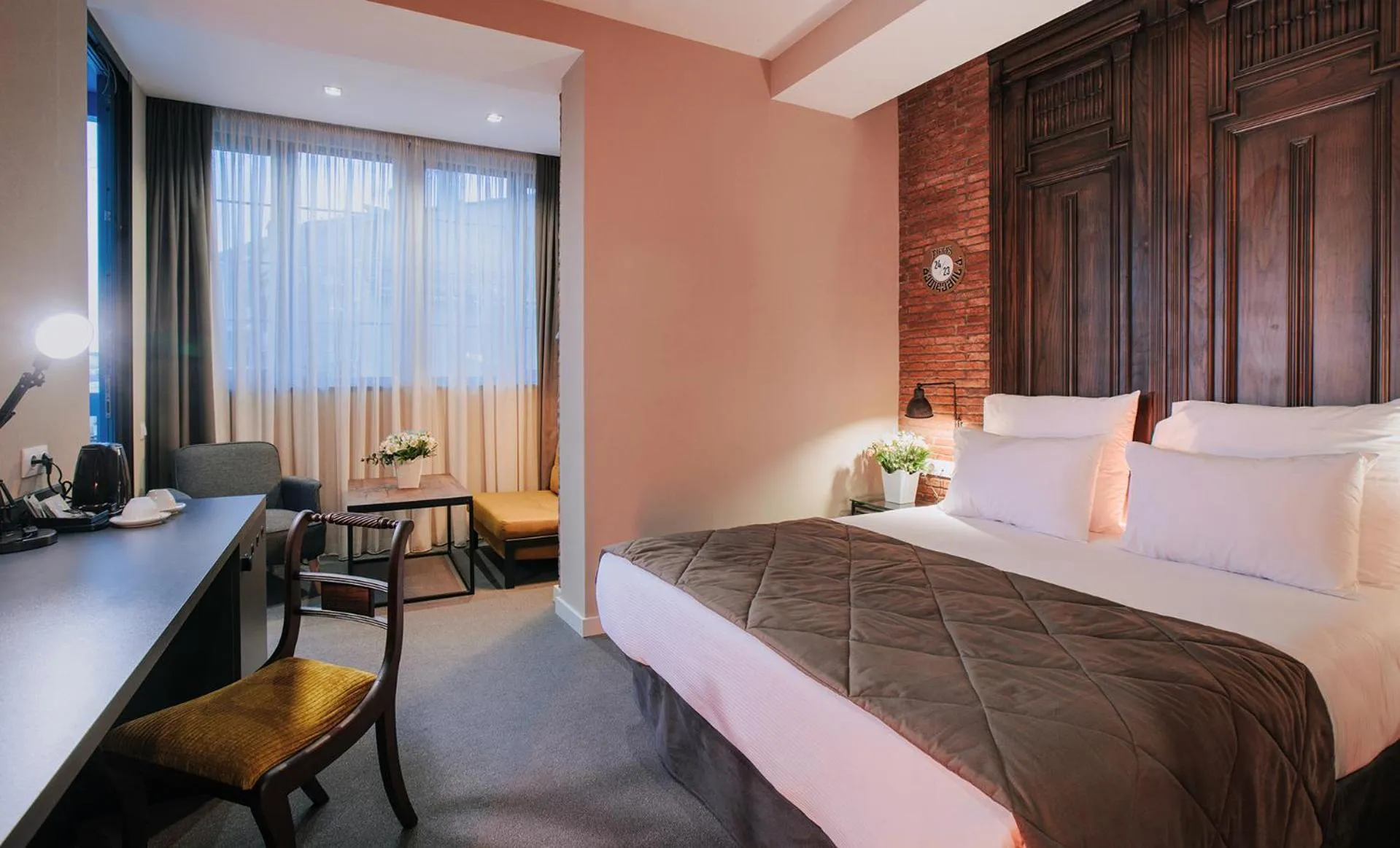 Photo of the whole room, Bed in TbiliSee Hotel