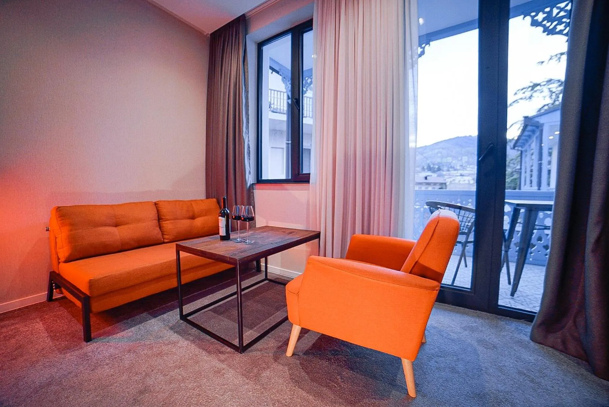 Living room in TbiliSee Hotel