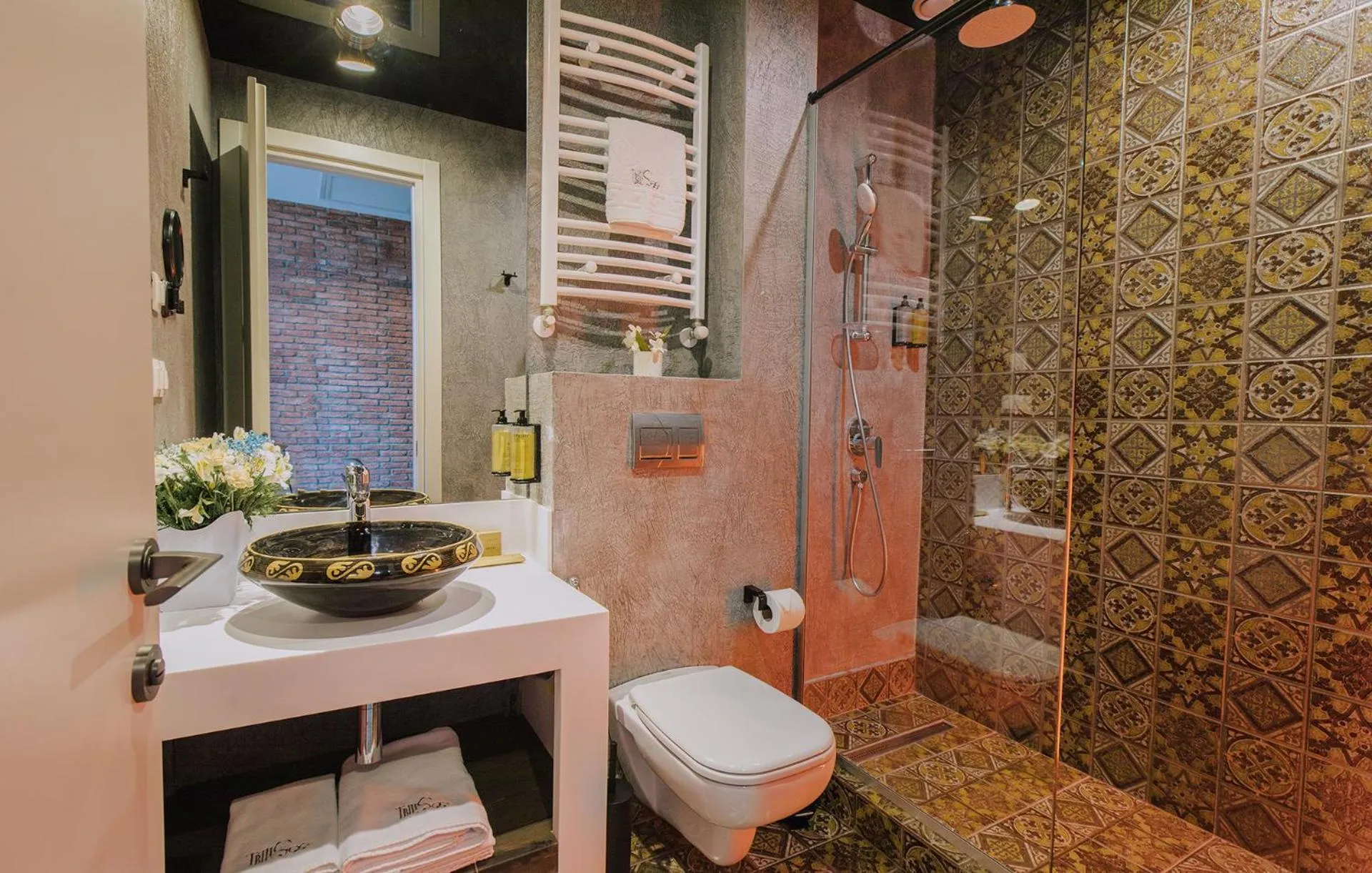 Bathroom in TbiliSee Hotel