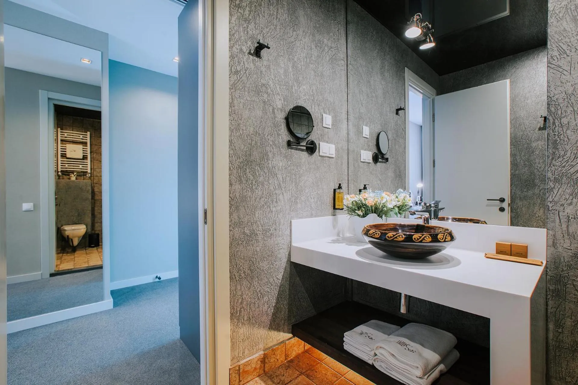 Bathroom in TbiliSee Hotel