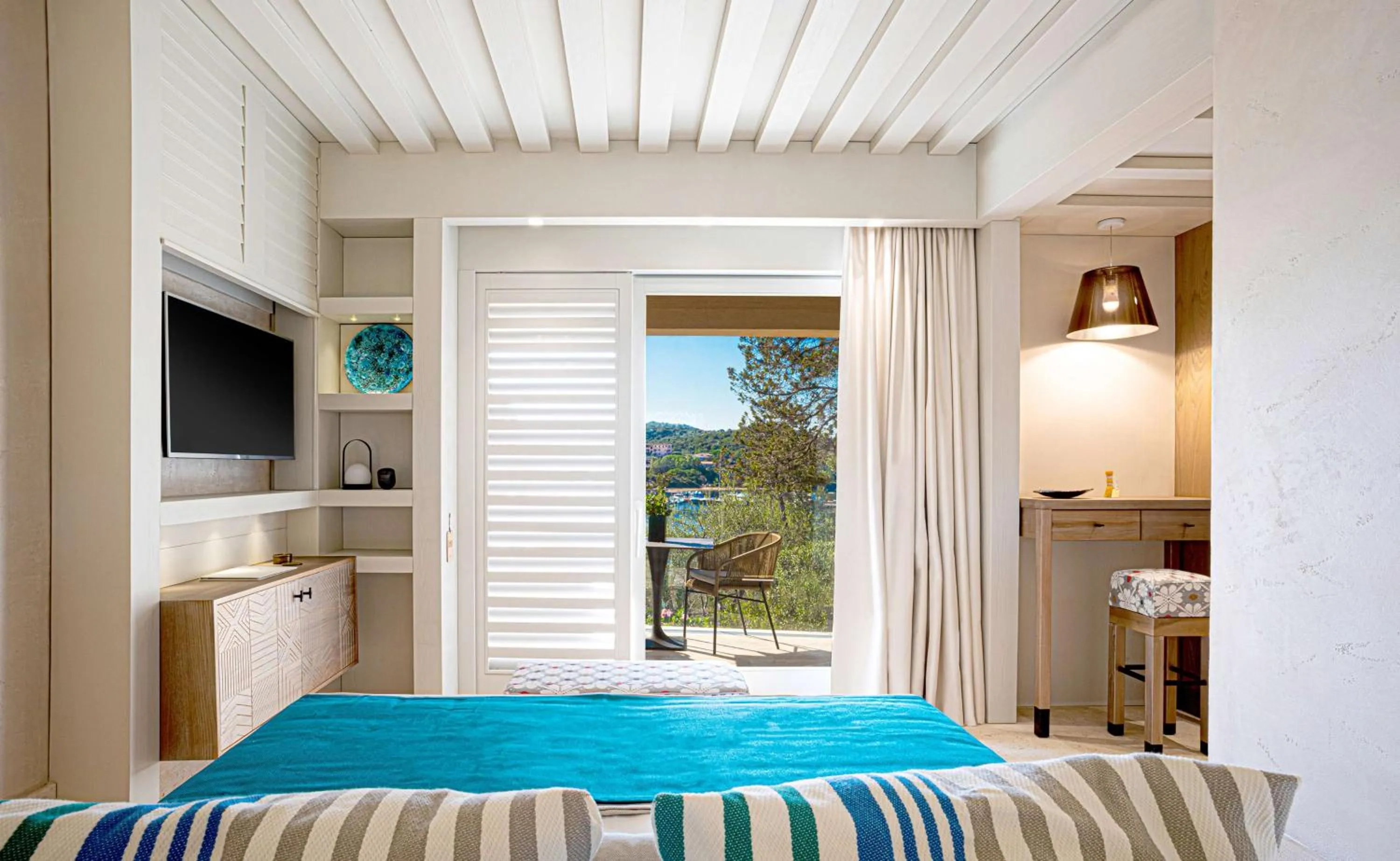 Bedroom, Bed in 7Pines Resort Sardinia - A Destination By Hyatt