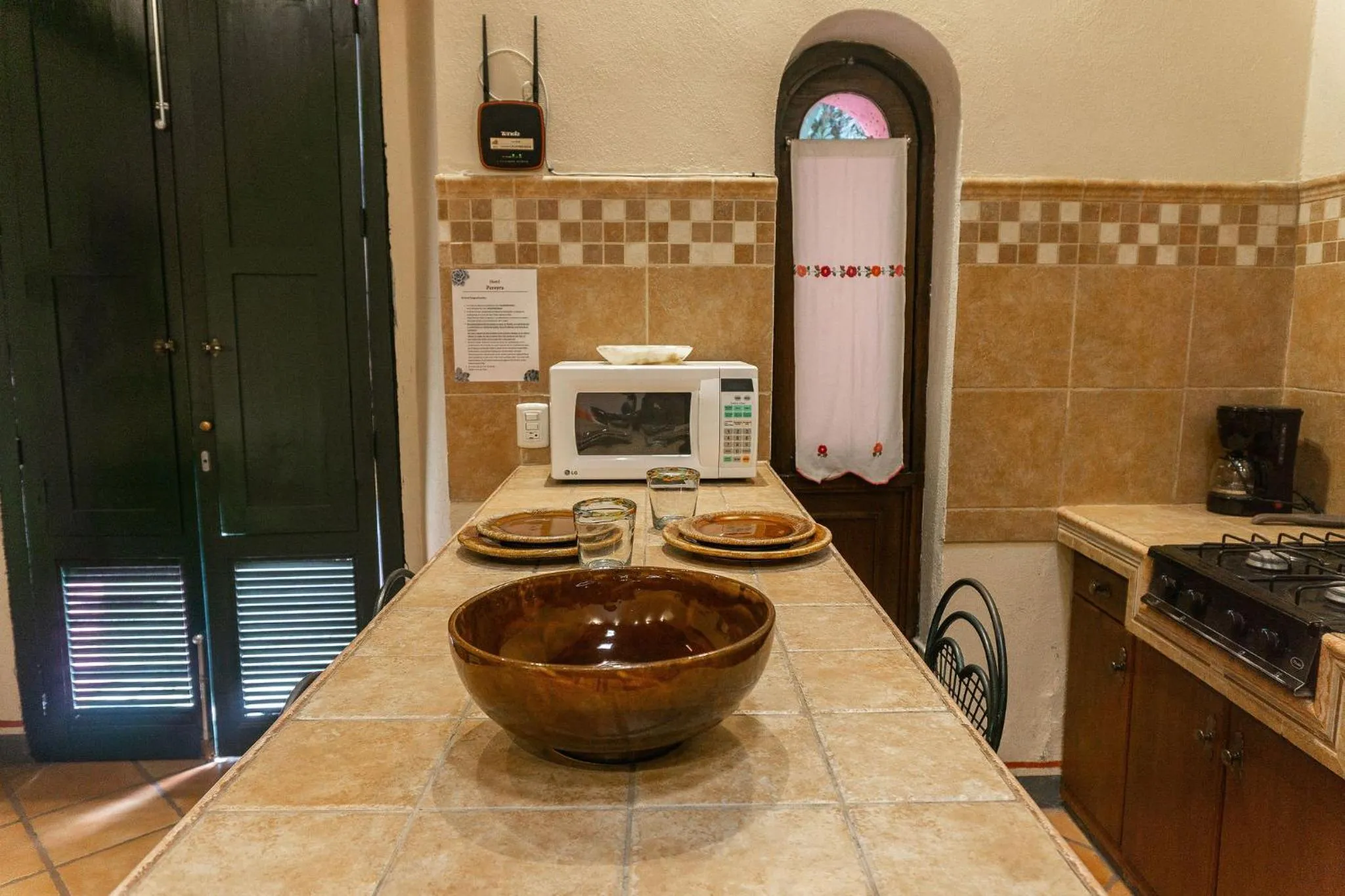 Kitchen or kitchenette in Hotel Casa Pereyra