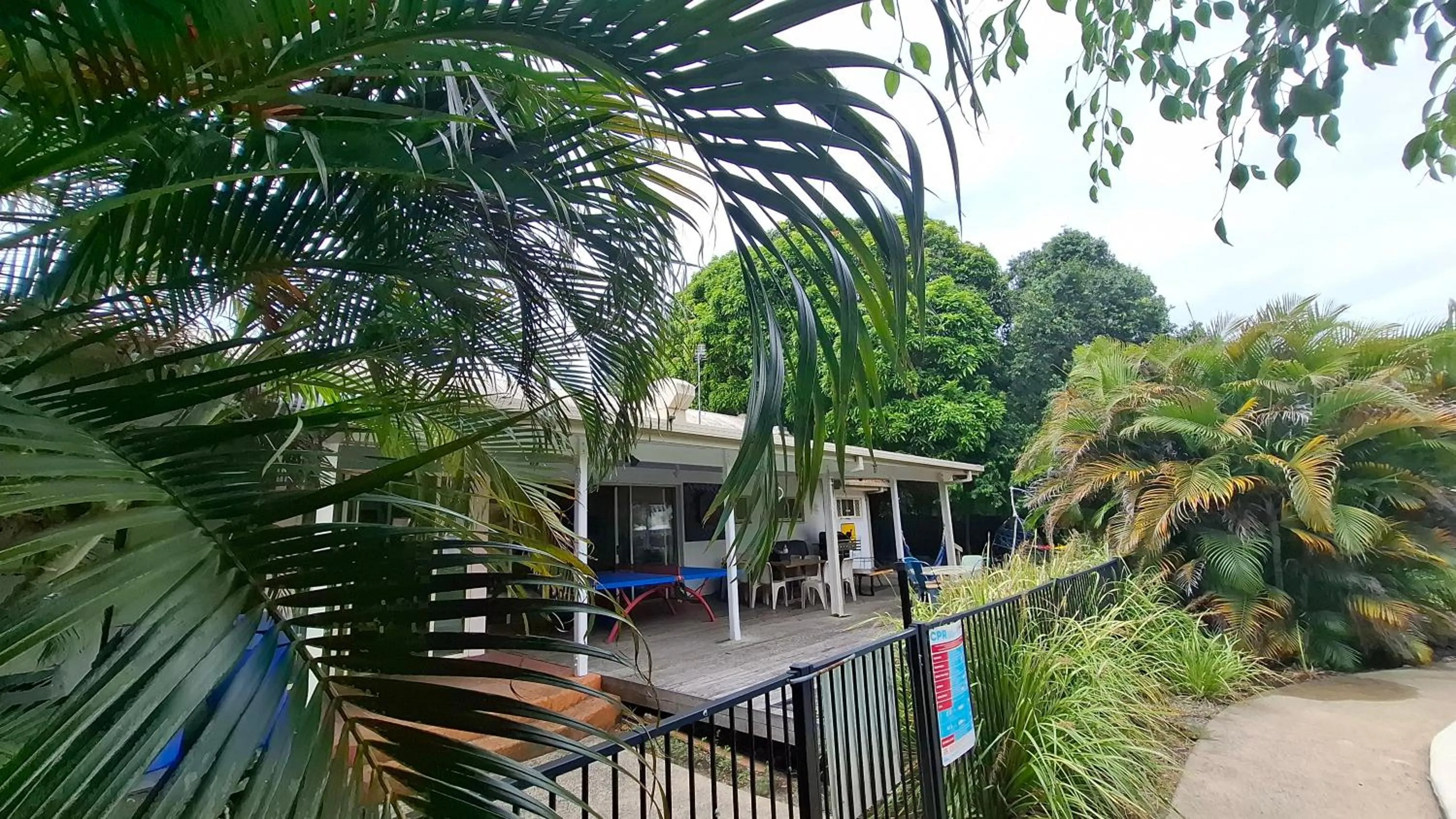 Garden view in Hervey Bay Flashpackers