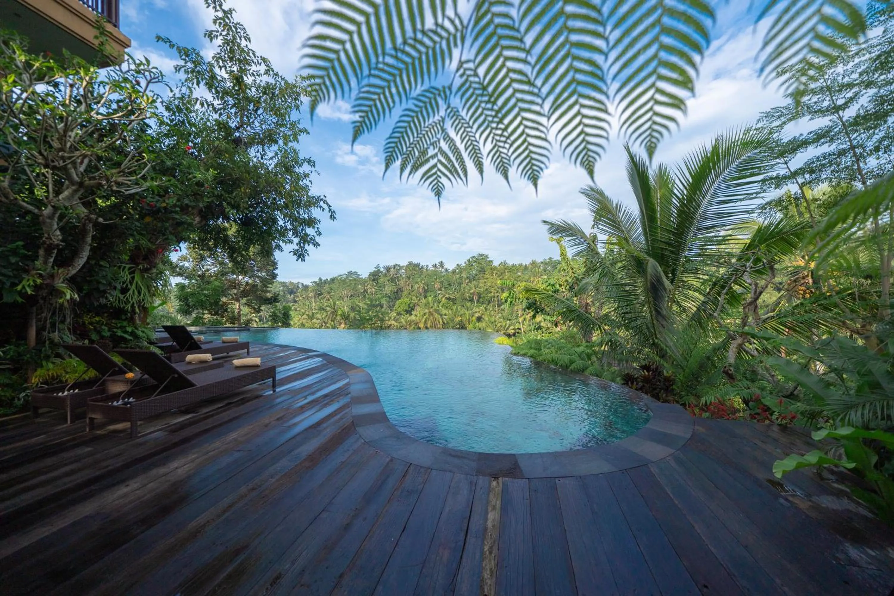 Pool view in GK Bali Resort