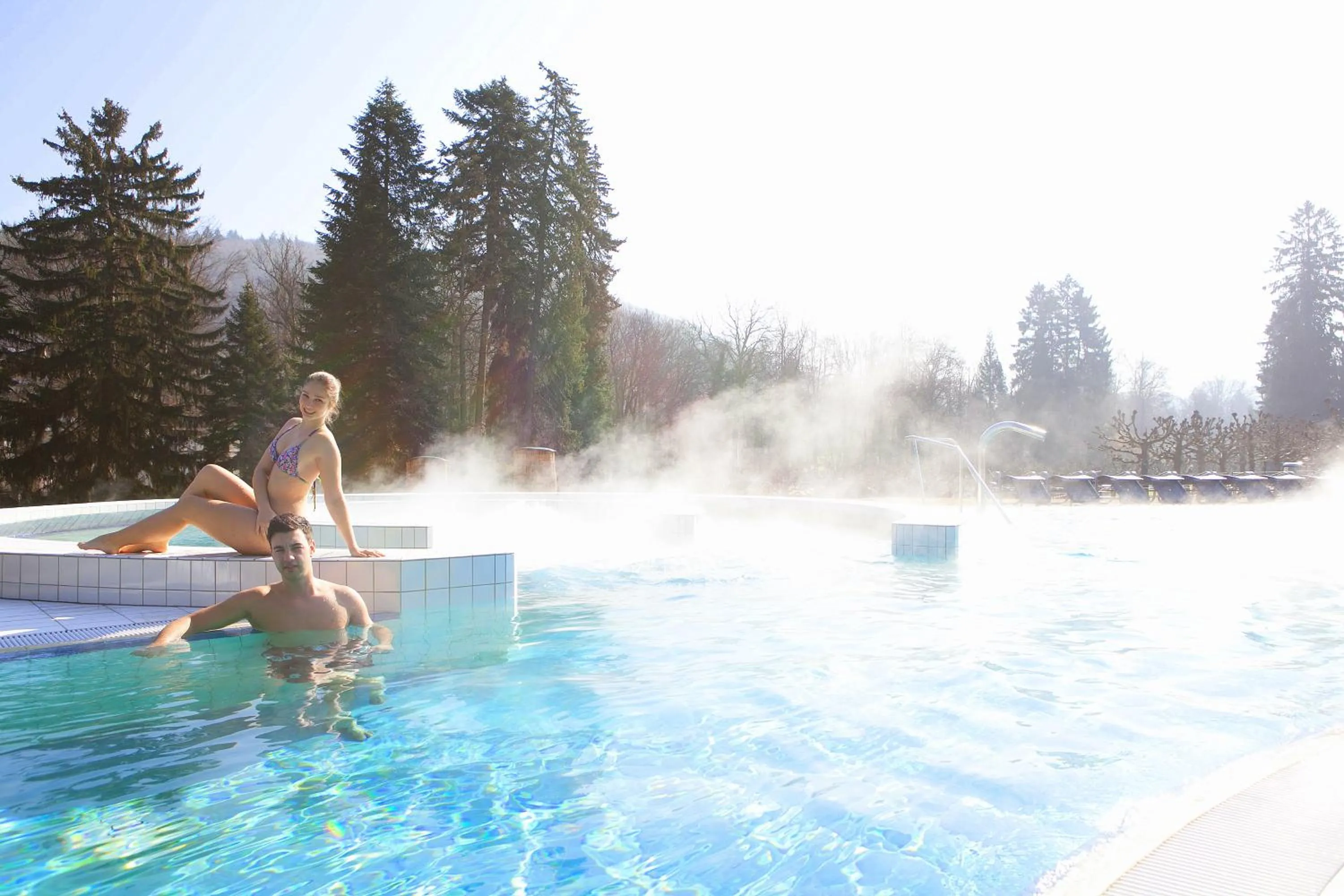 Hot Spring Bath in Hotel an der Therme