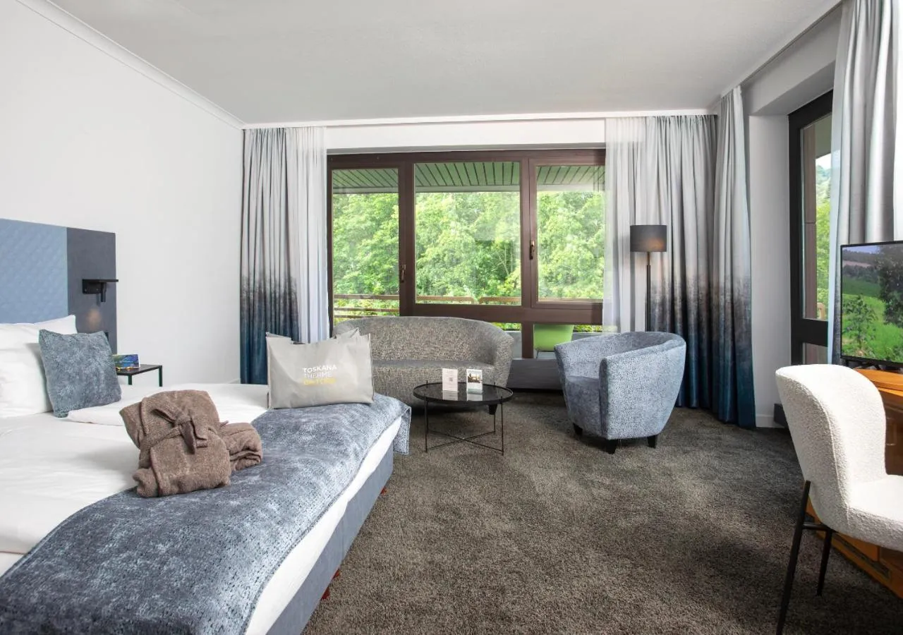 Bed in Hotel an der Therme