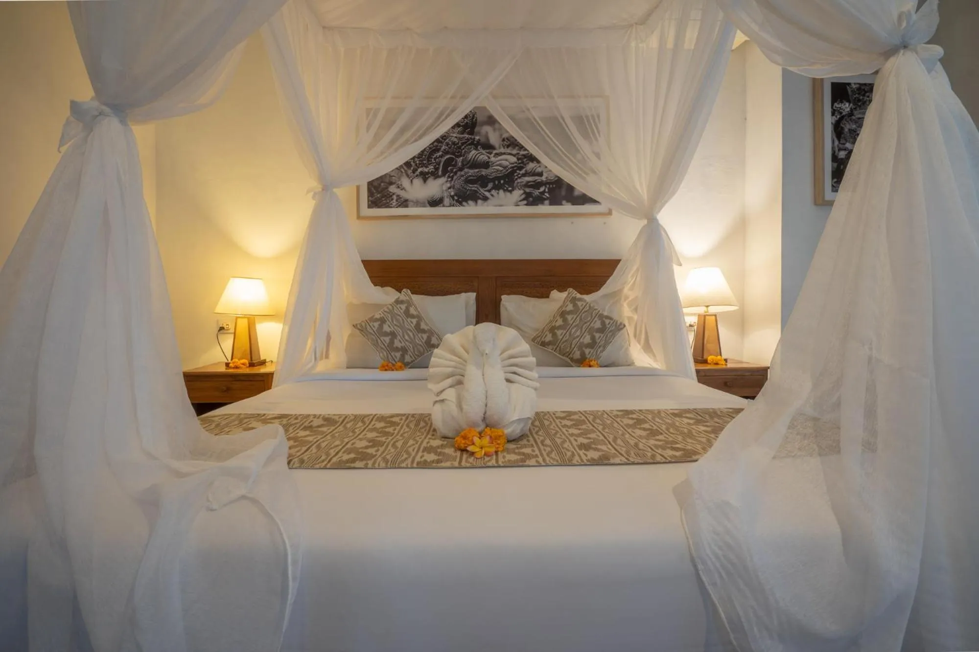 Bed in Budhi Ayu Villas and Cottages Ubud by Mahaputra-CHSE Certified