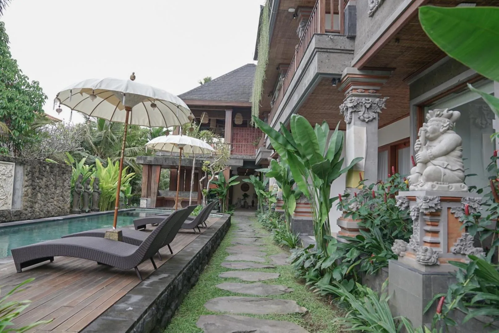Swimming pool in Budhi Ayu Villas and Cottages Ubud by Mahaputra-CHSE Certified
