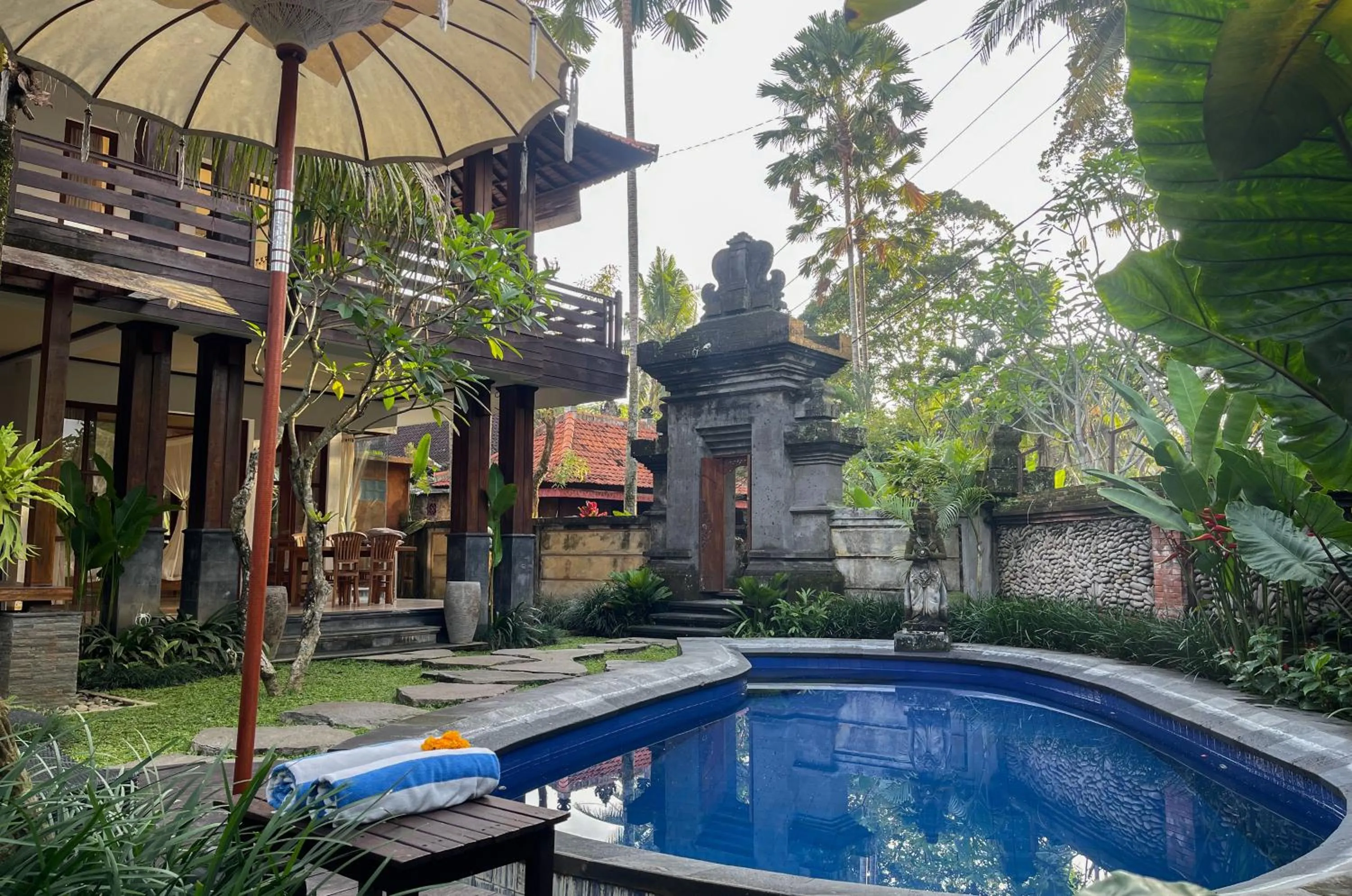 Swimming pool in Budhi Ayu Villas and Cottages Ubud by Mahaputra-CHSE Certified