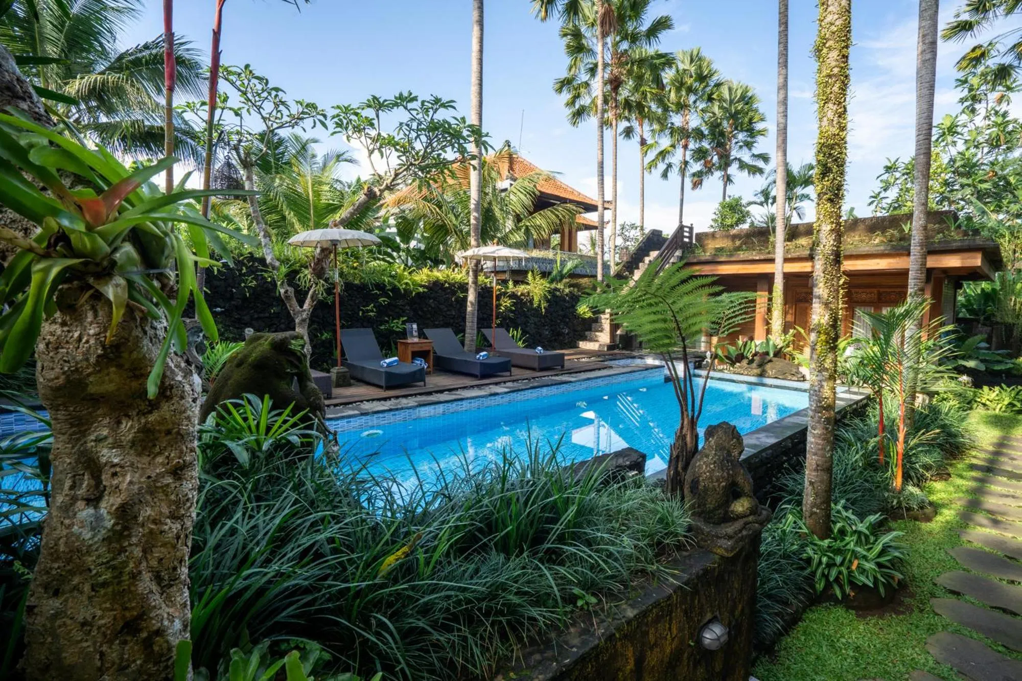 Swimming pool in Budhi Ayu Villas and Cottages Ubud by Mahaputra-CHSE Certified