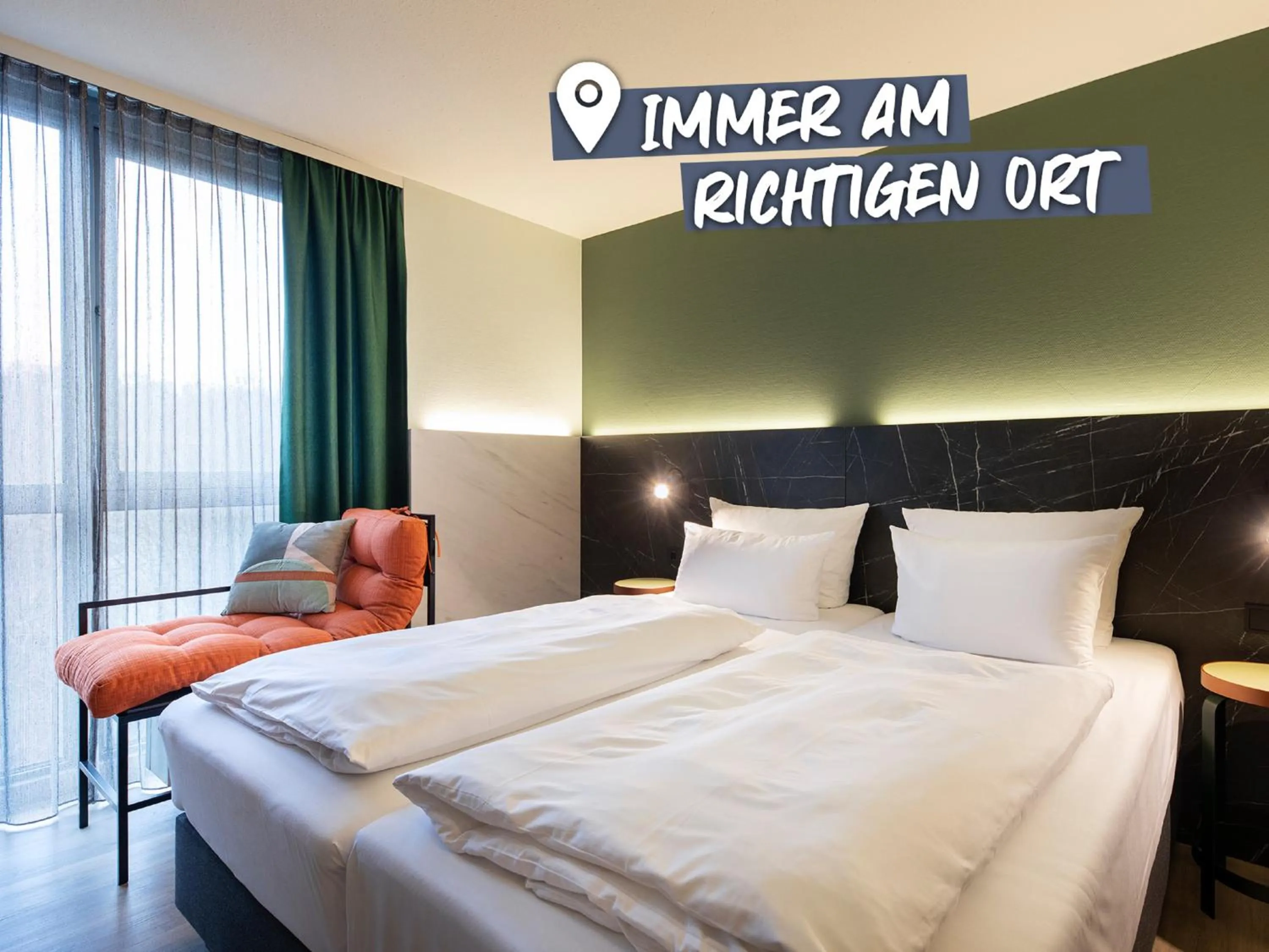 Bed in ACHAT Hotel Stuttgart Airport Messe
