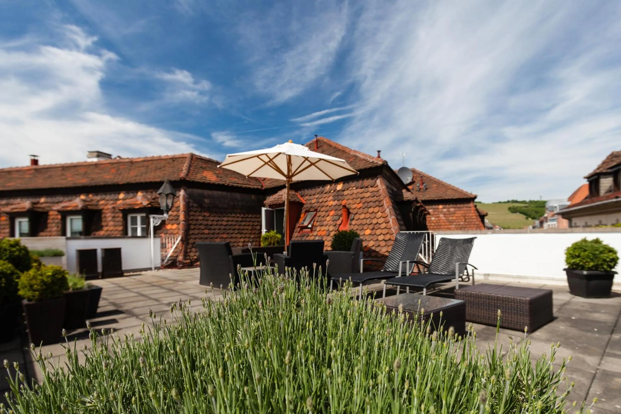 Patio in Hotel Würzburger Hof ****