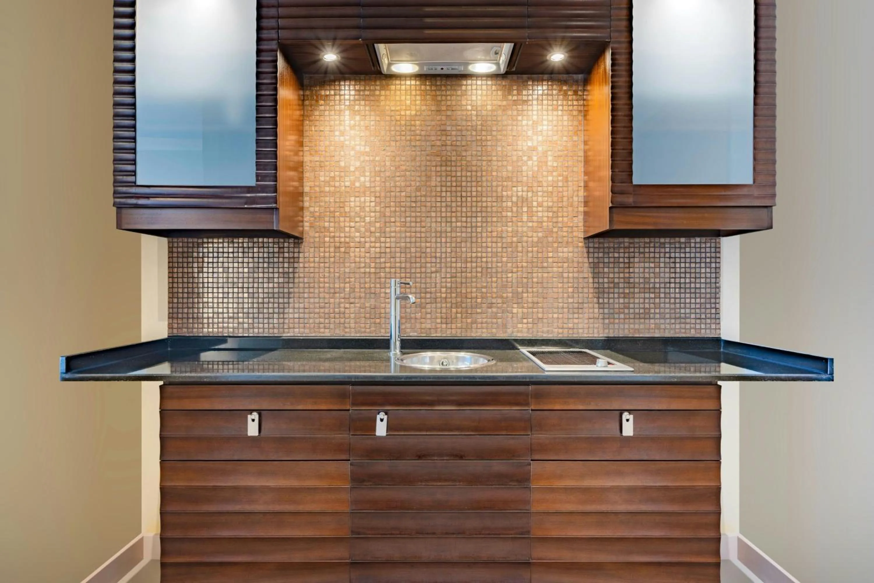 Kitchen or kitchenette in Qabila Westbay Hotel