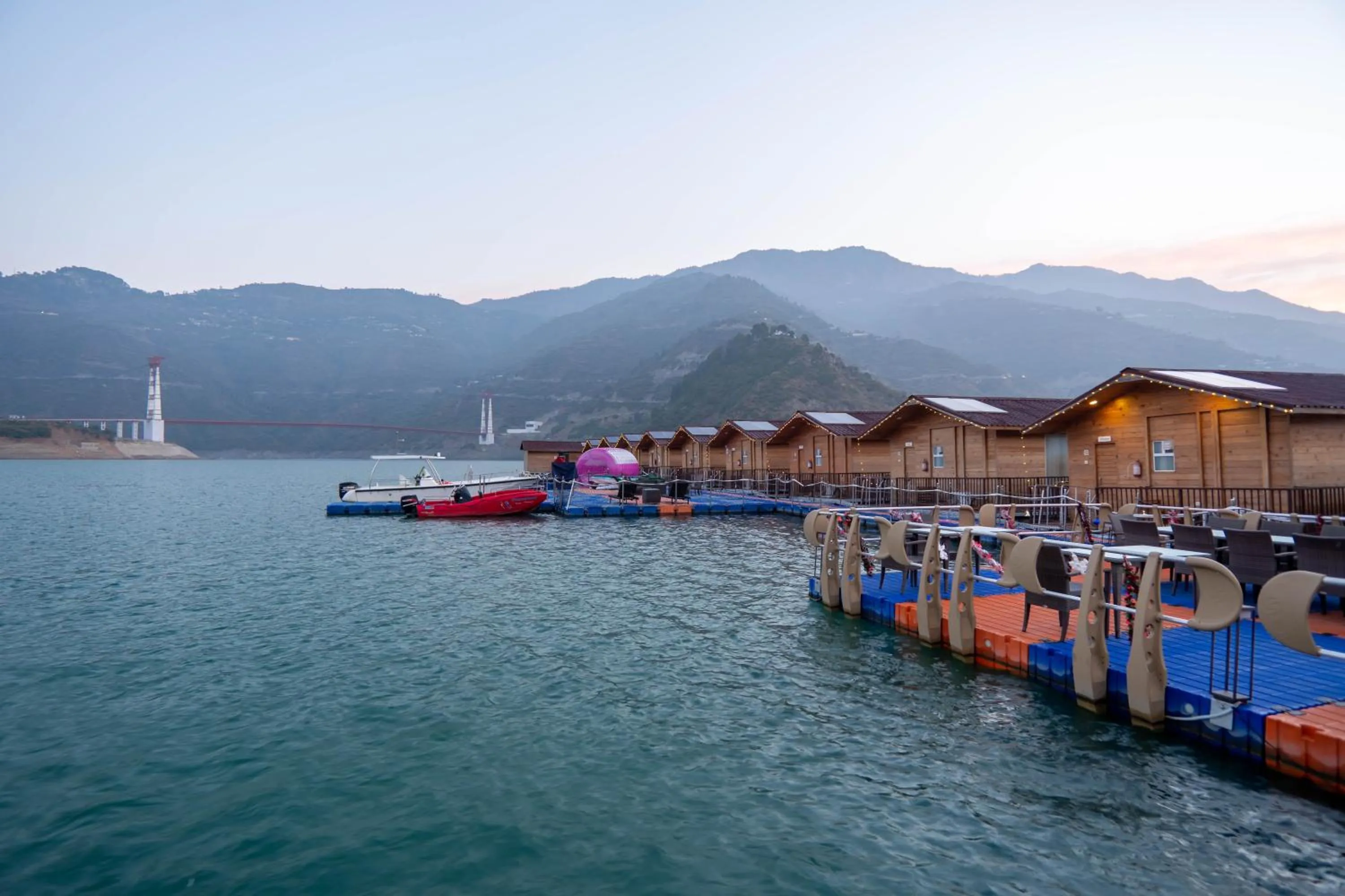 View (from property/room) in Le ROI Floating Huts & Eco Rooms Tehri