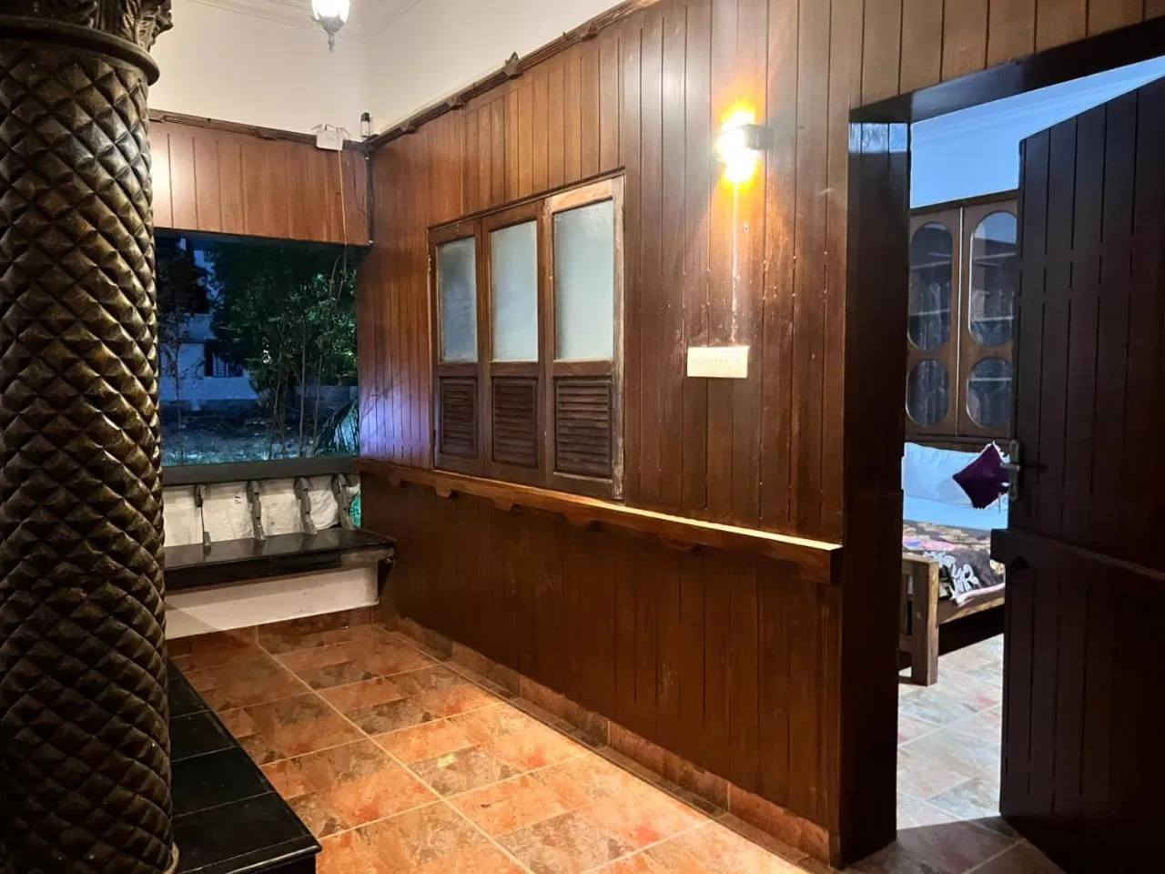 Patio in Palm Beach Resort, Alleppey