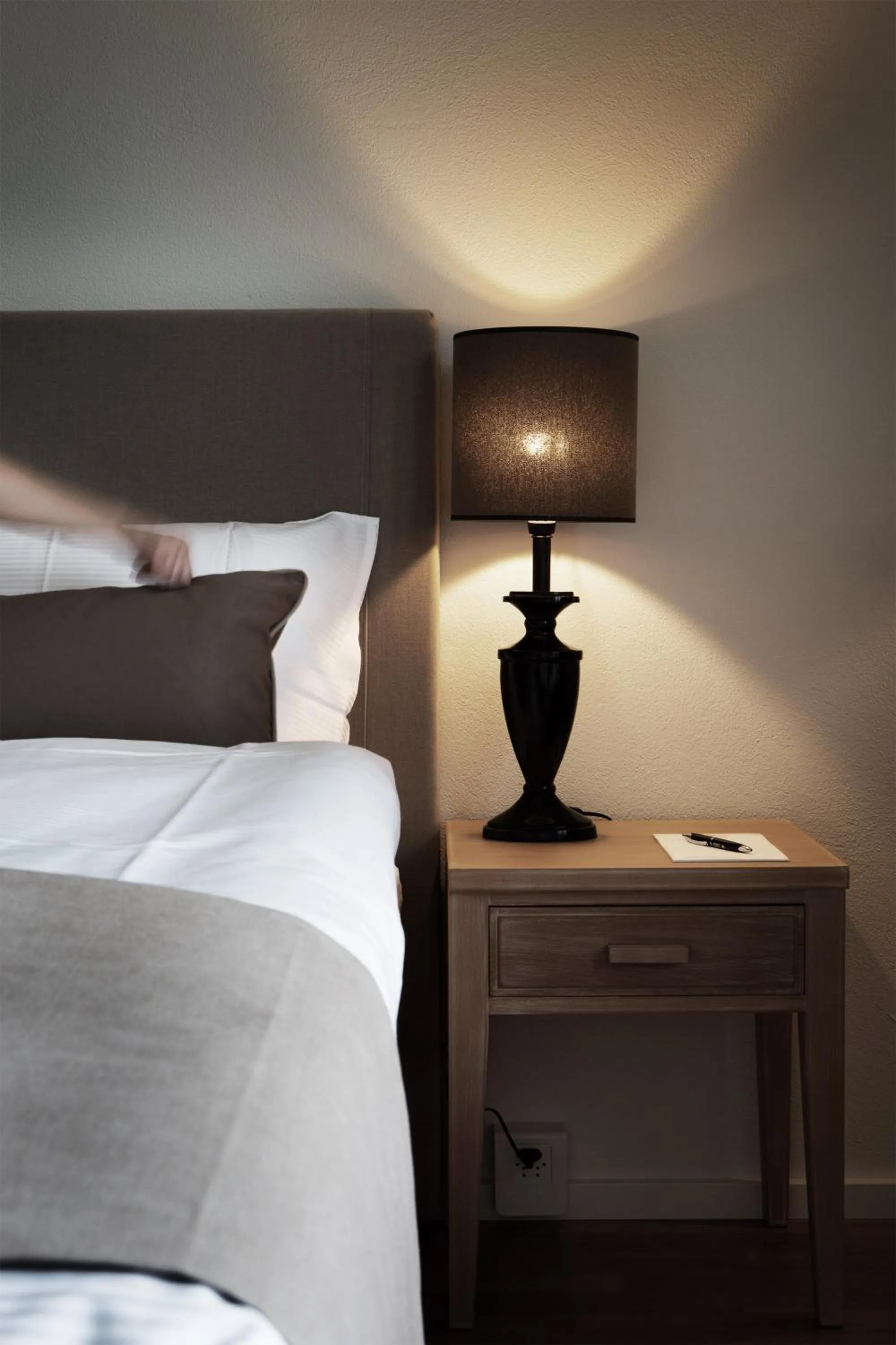 Bed in Hotel Schloss Hünigen