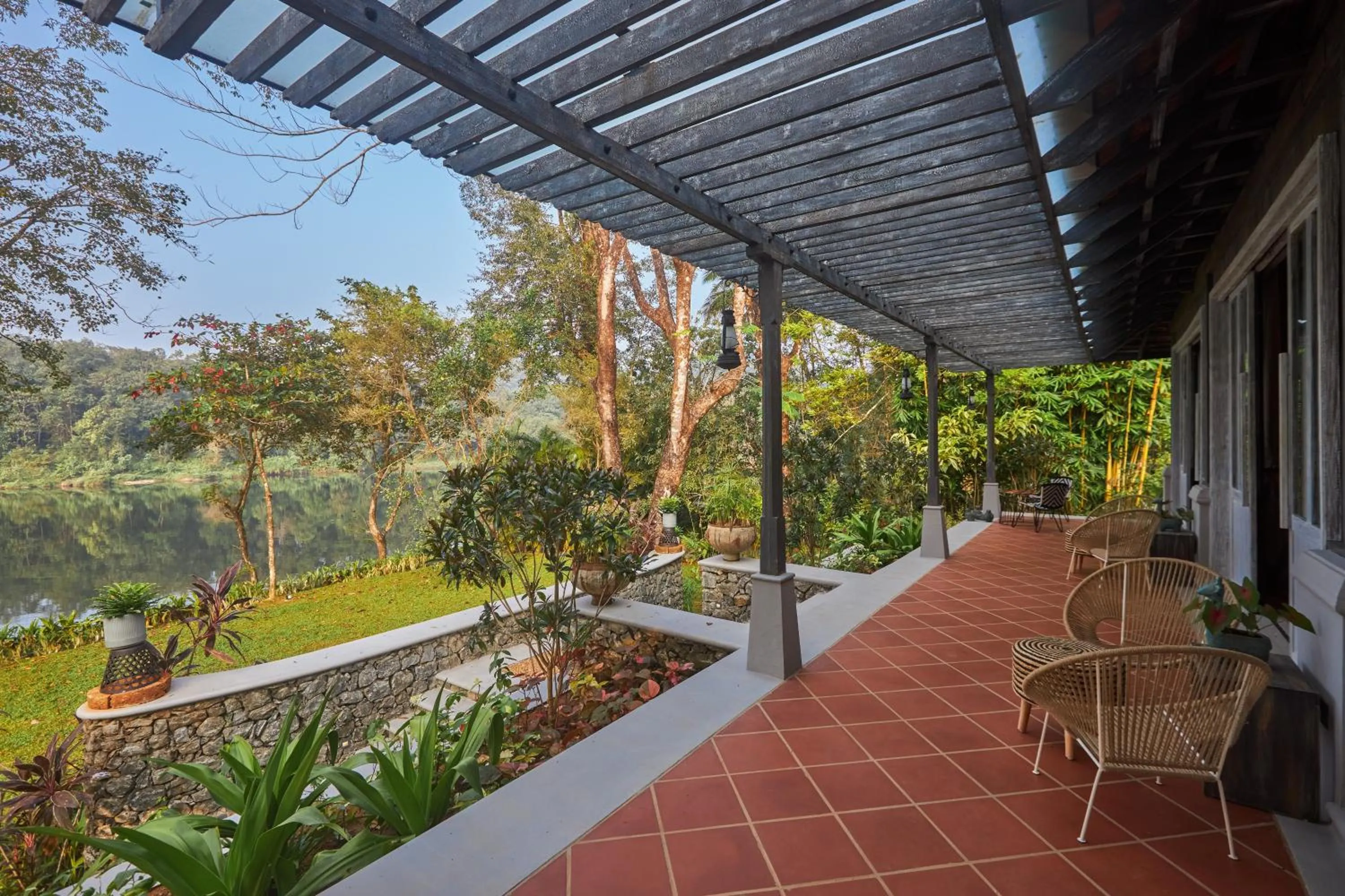 Balcony/Terrace in Periyar River Lodge