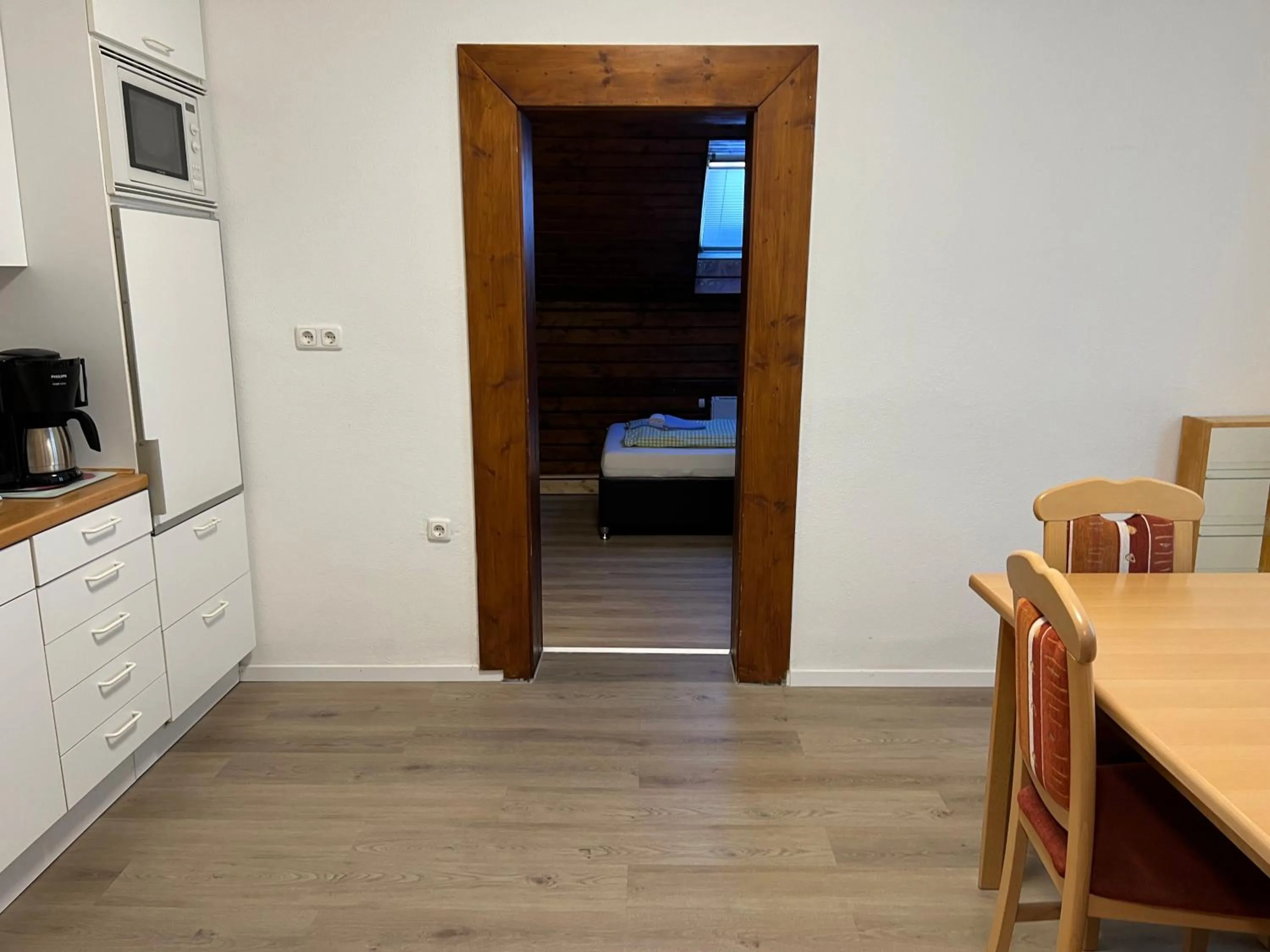 Dining area, Bed in Gasthof Löwen