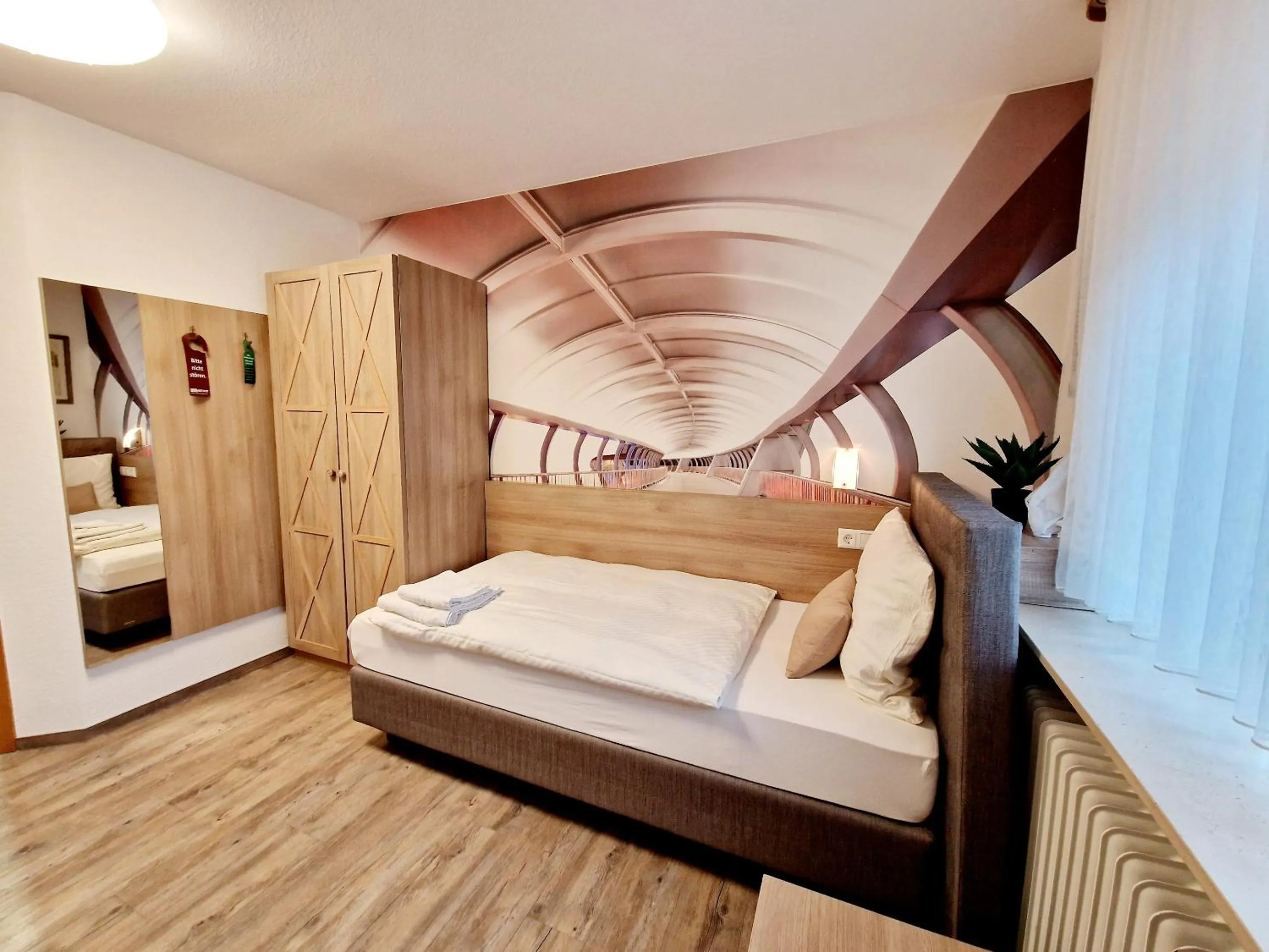 Bedroom, Bed in Hotel Rheintal