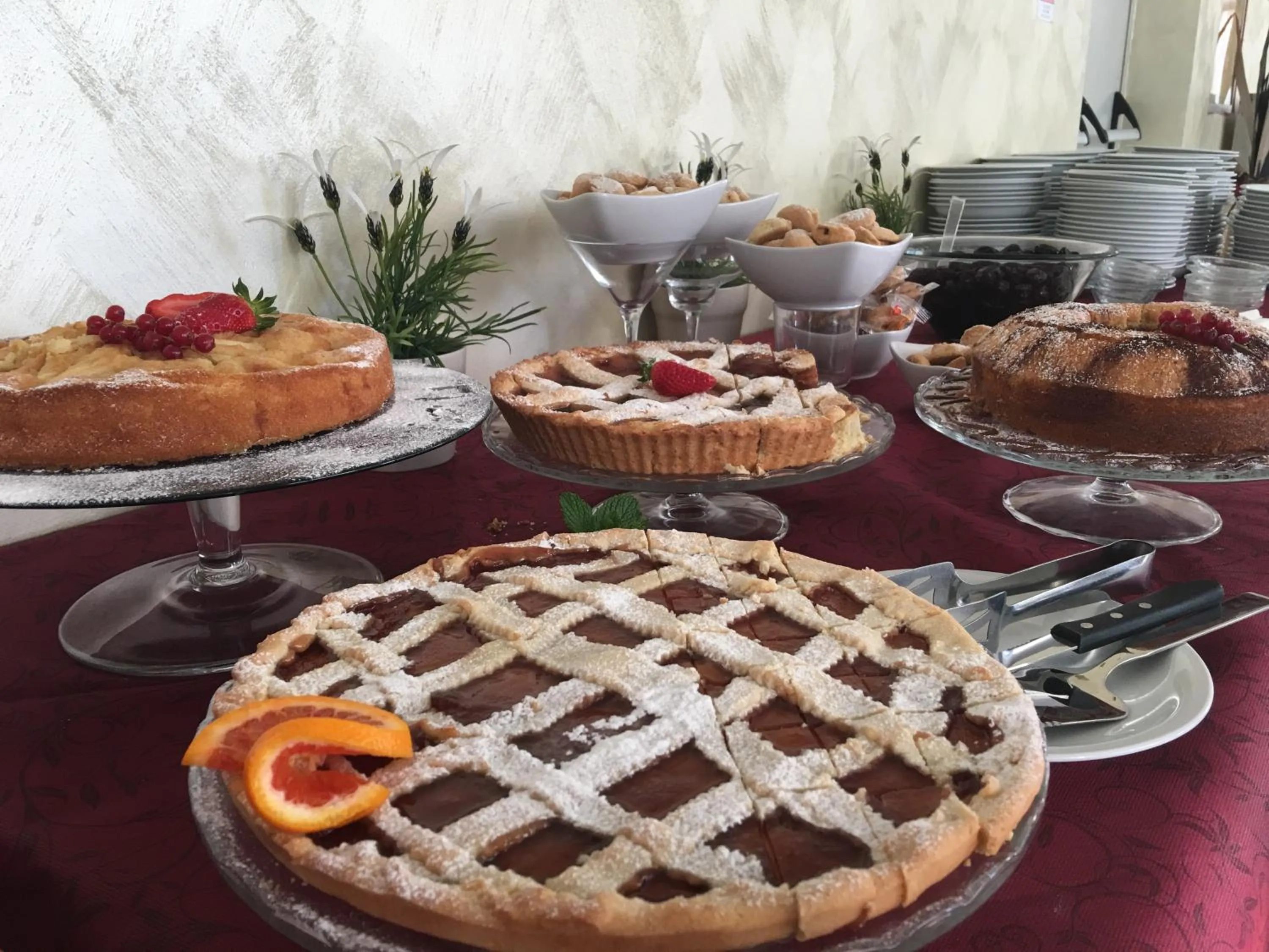 Italian breakfast in Hotel Fantasy