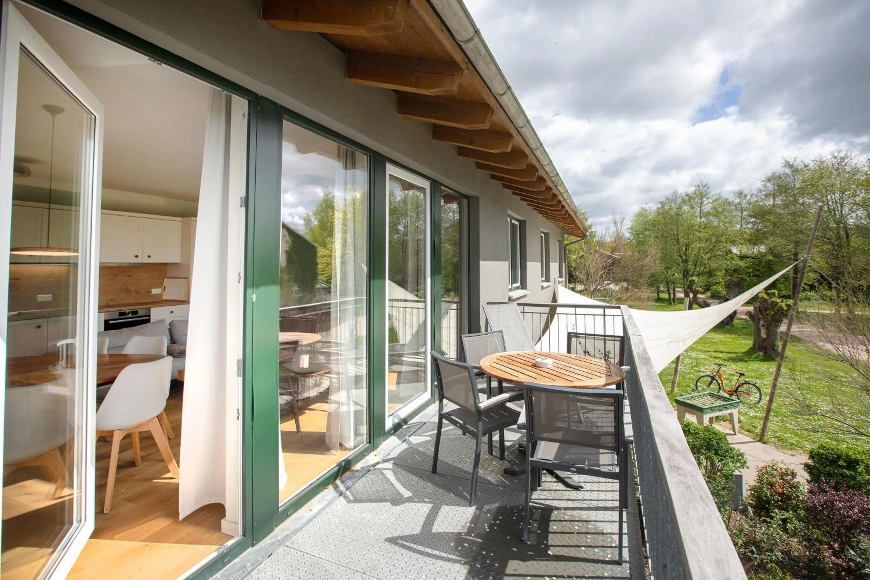 Balcony/Terrace in Im-Jaich Wasserferienwelt