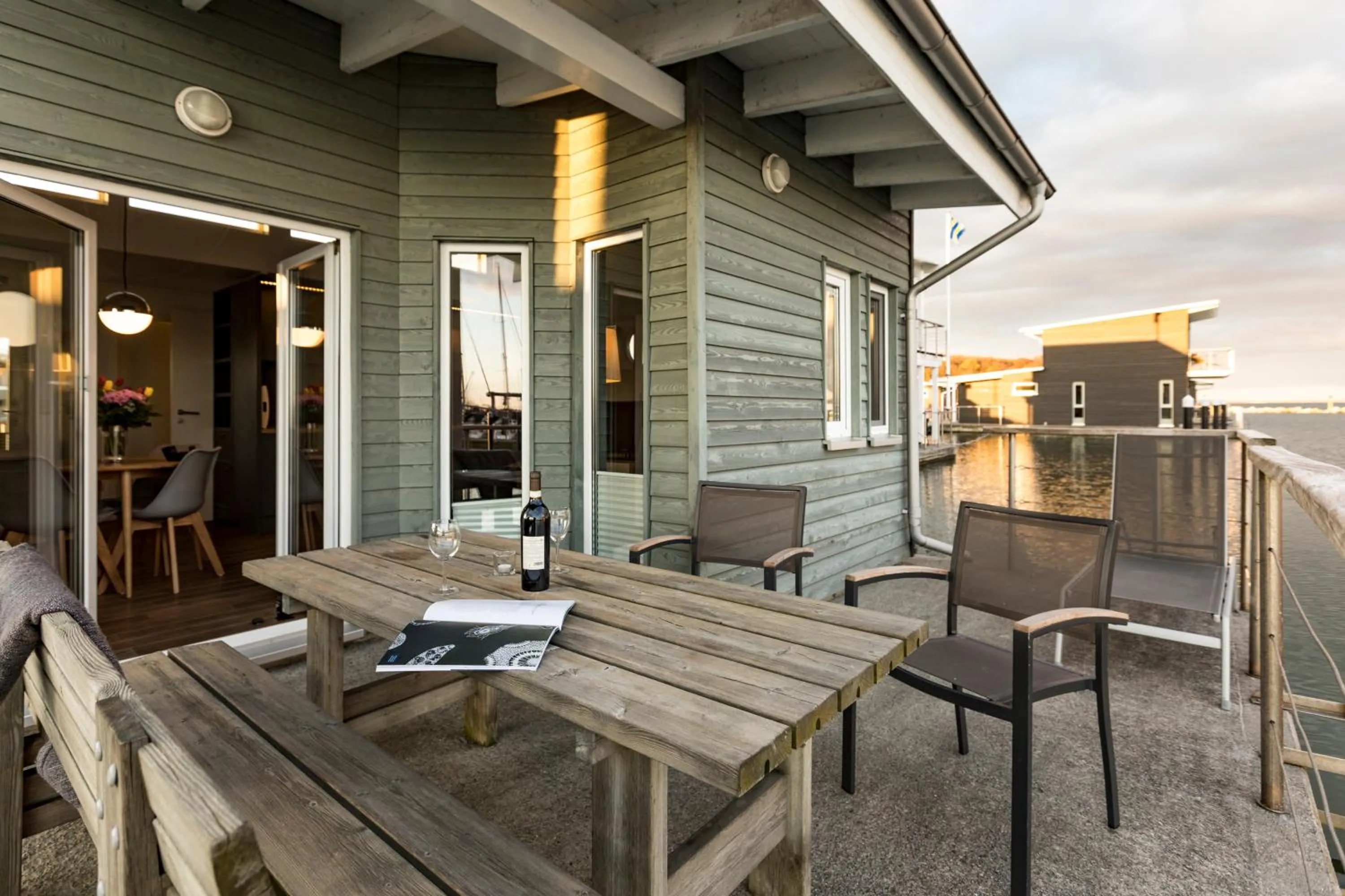Balcony/Terrace in Im-Jaich Wasserferienwelt