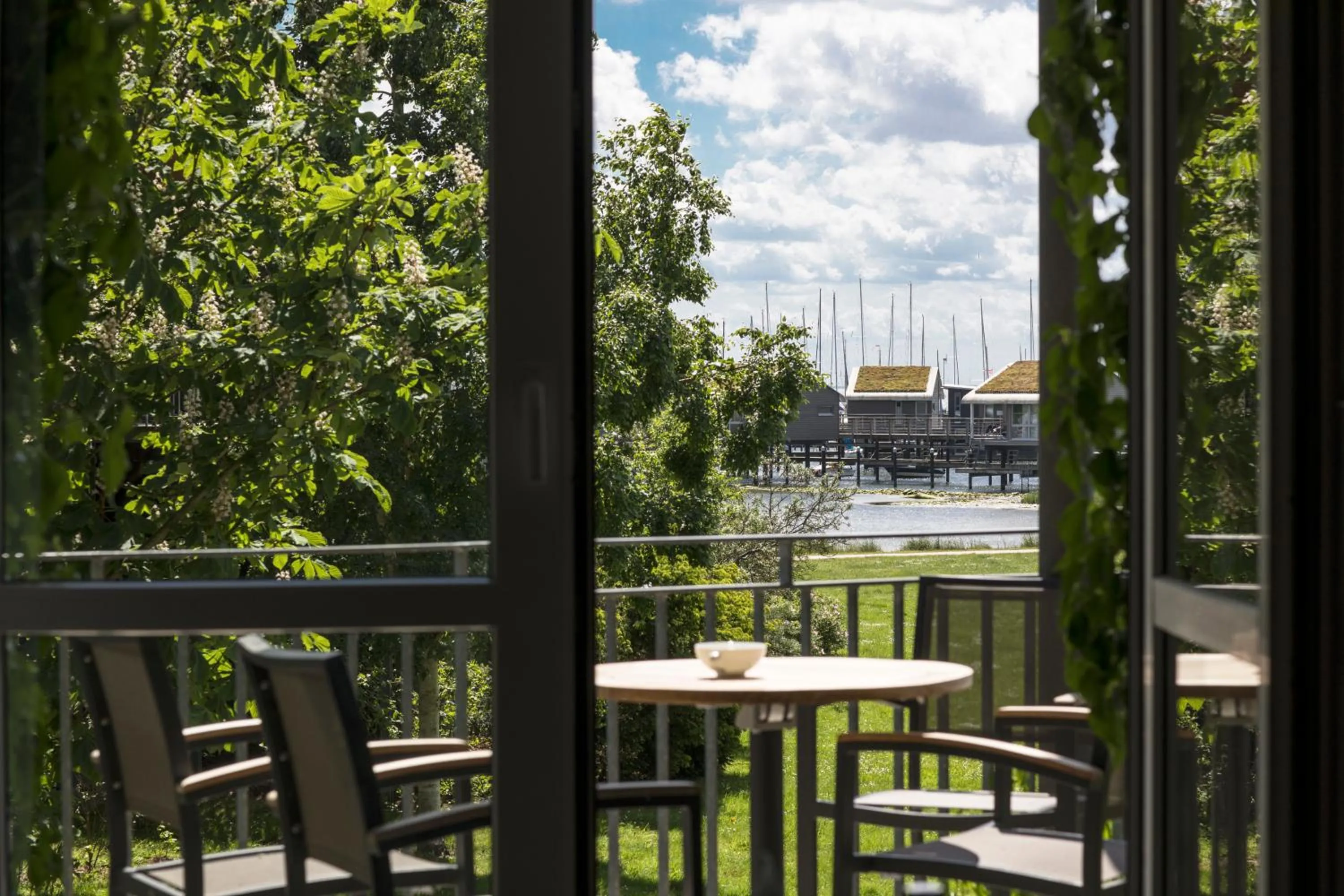 Balcony/Terrace in Im-Jaich Wasserferienwelt