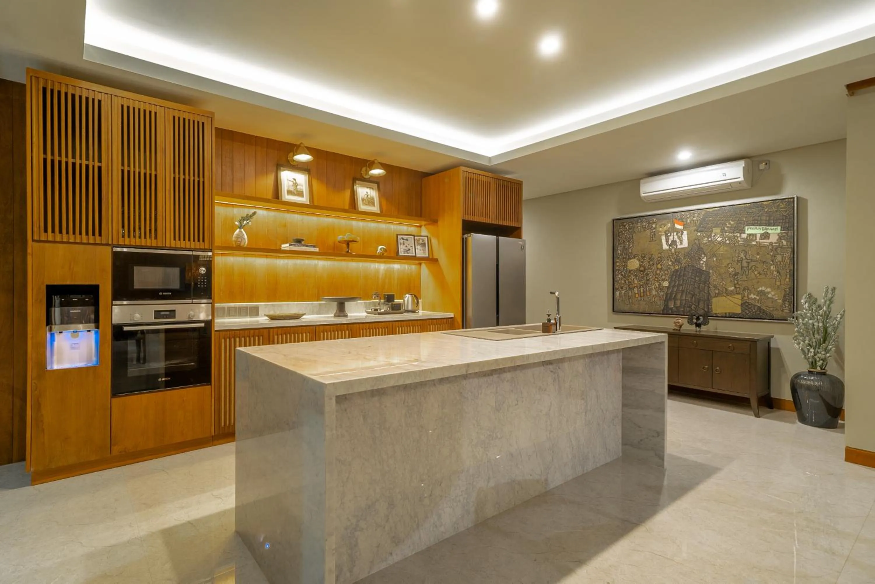 Kitchen or kitchenette in Villa Uma Berawa