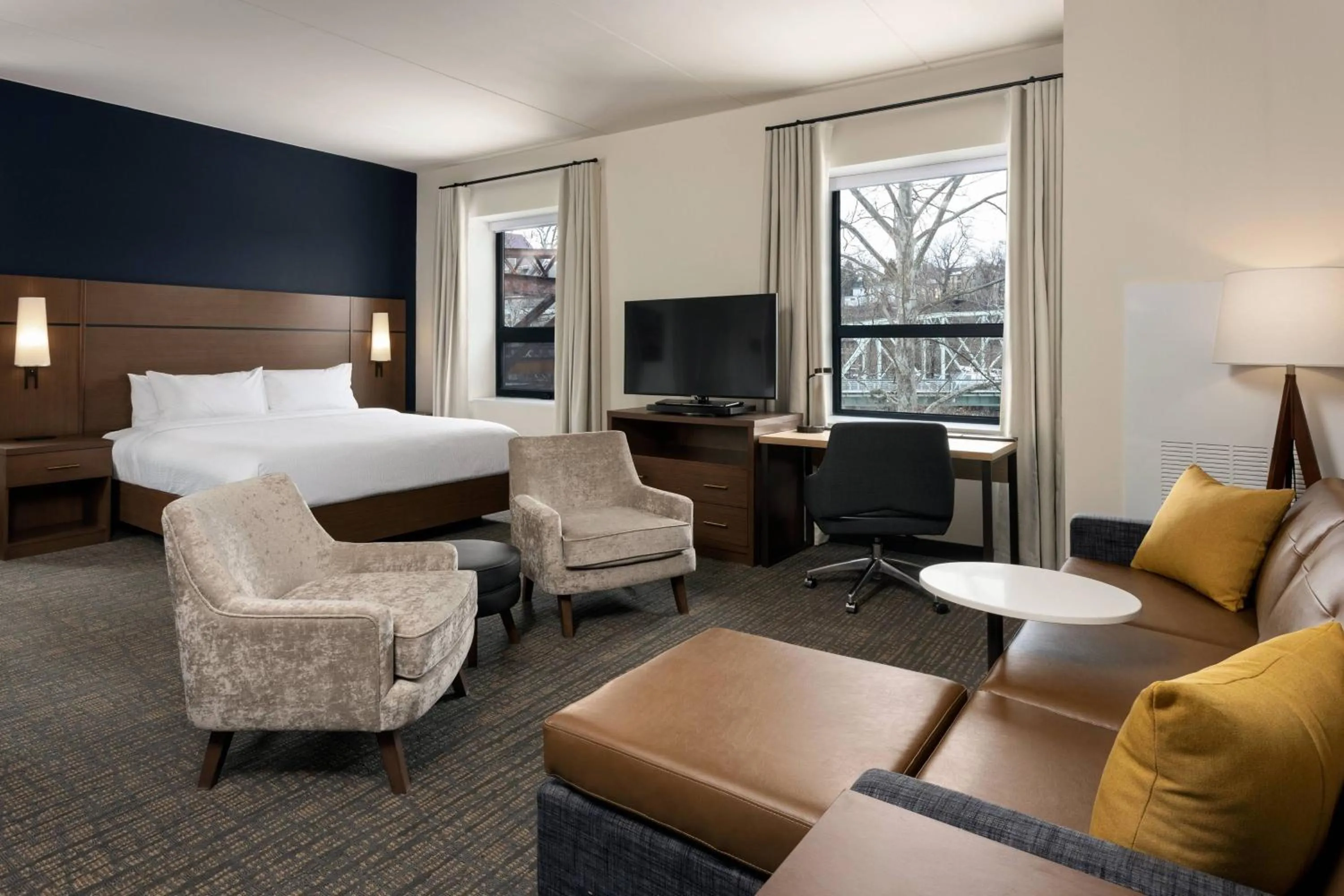 Bedroom, Bed in Residence Inn By Marriott Philadelphia Bala Cynwyd
