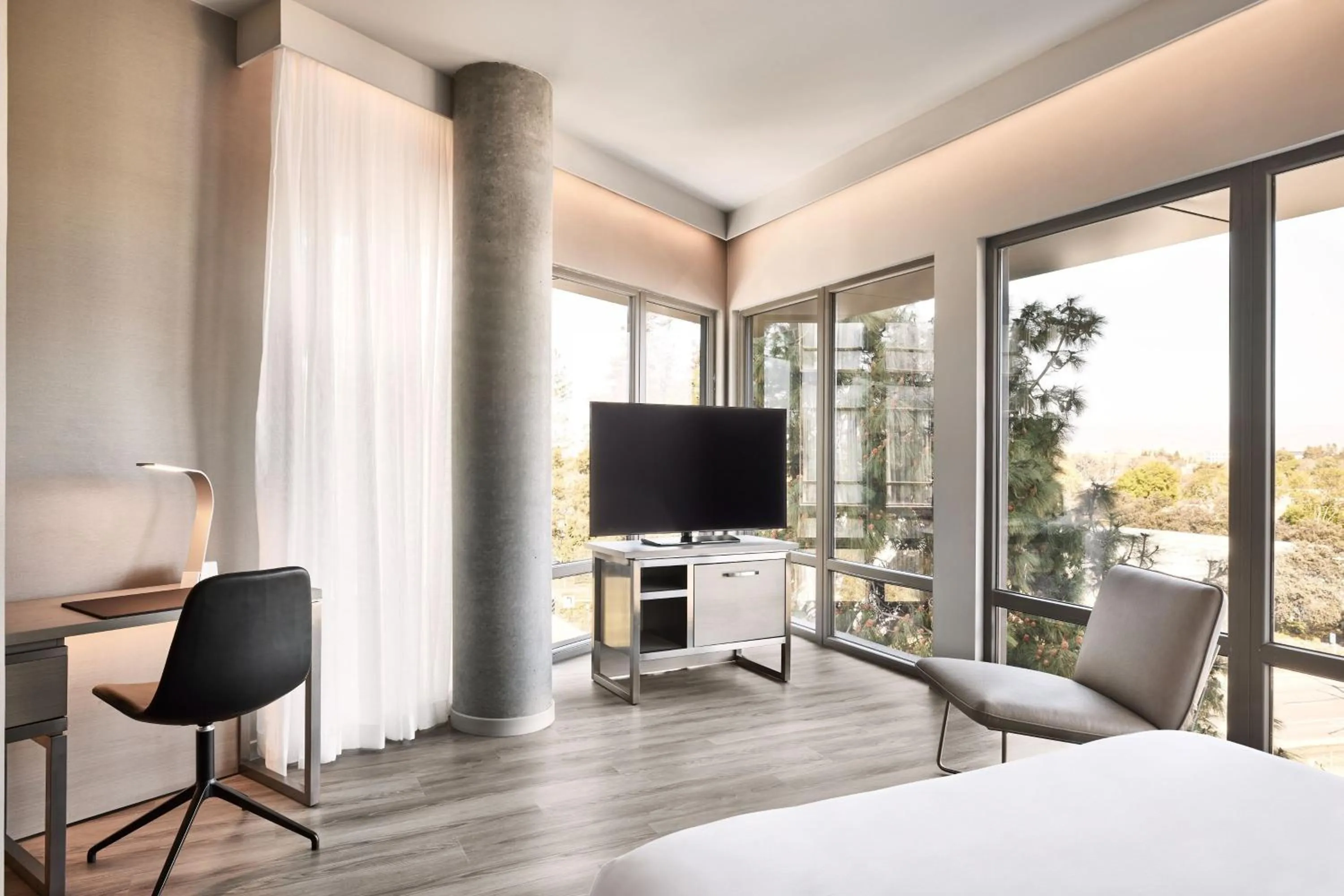 Photo of the whole room, Bed in AC Hotel by Marriott Sunnyvale Moffett Park