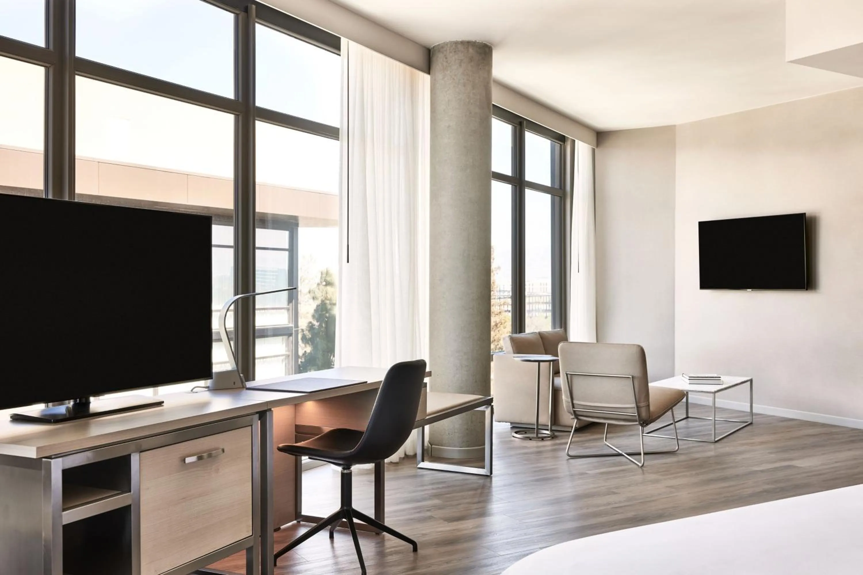 Photo of the whole room, Bed in AC Hotel by Marriott Sunnyvale Moffett Park