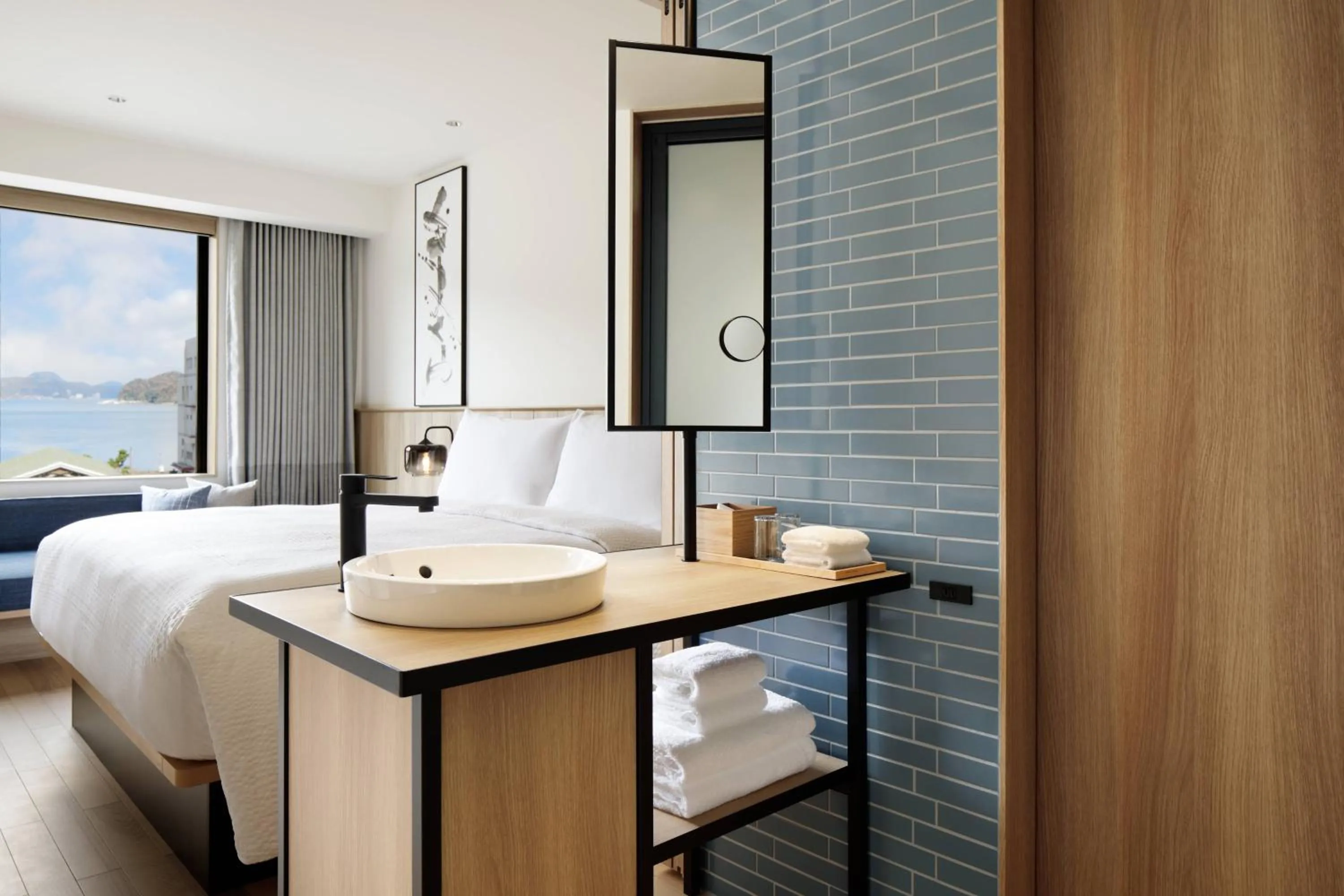 Bathroom, Bed in Fairfield by Marriott Kyoto Amanohashidate