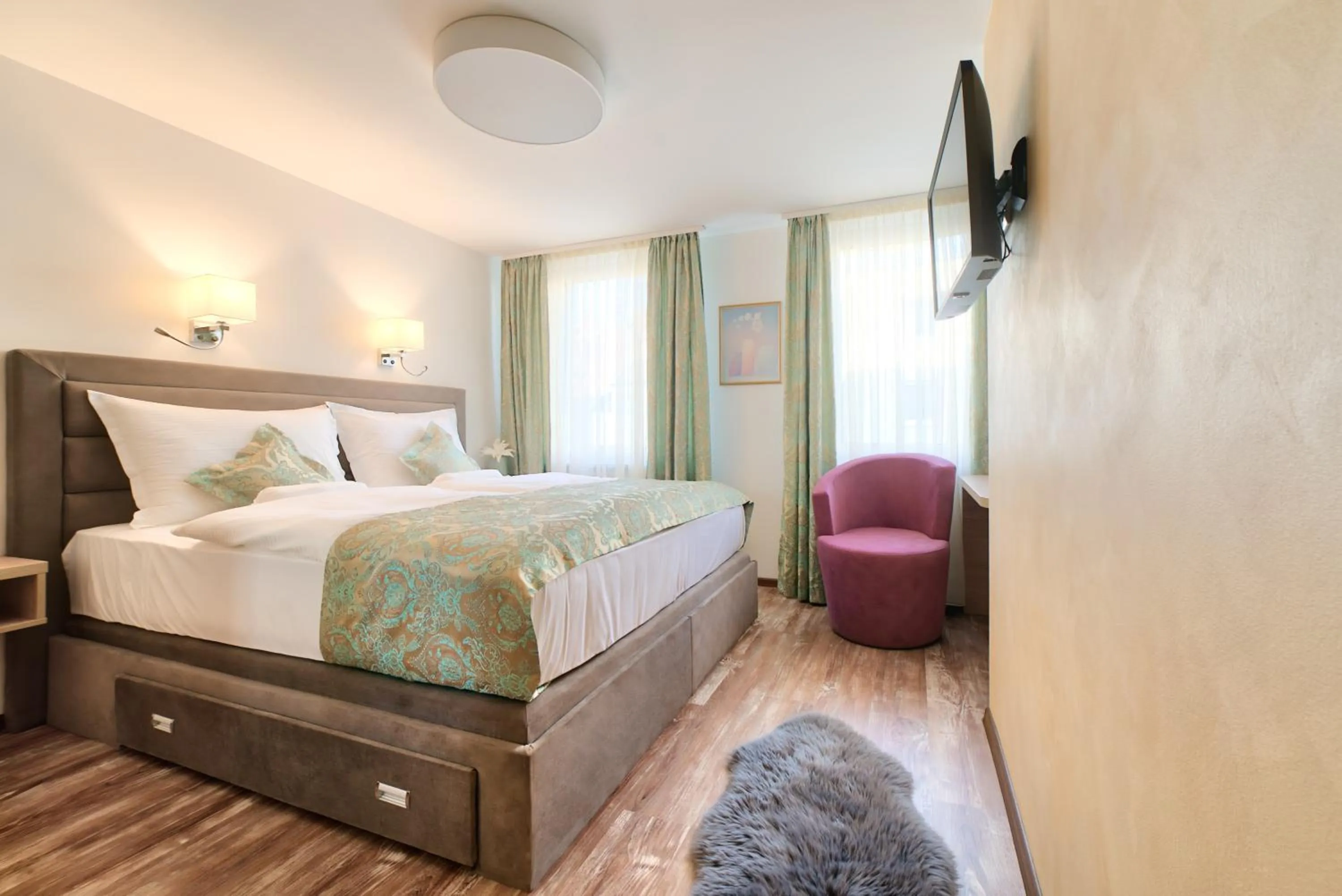 Bed in Hotel Tiffany