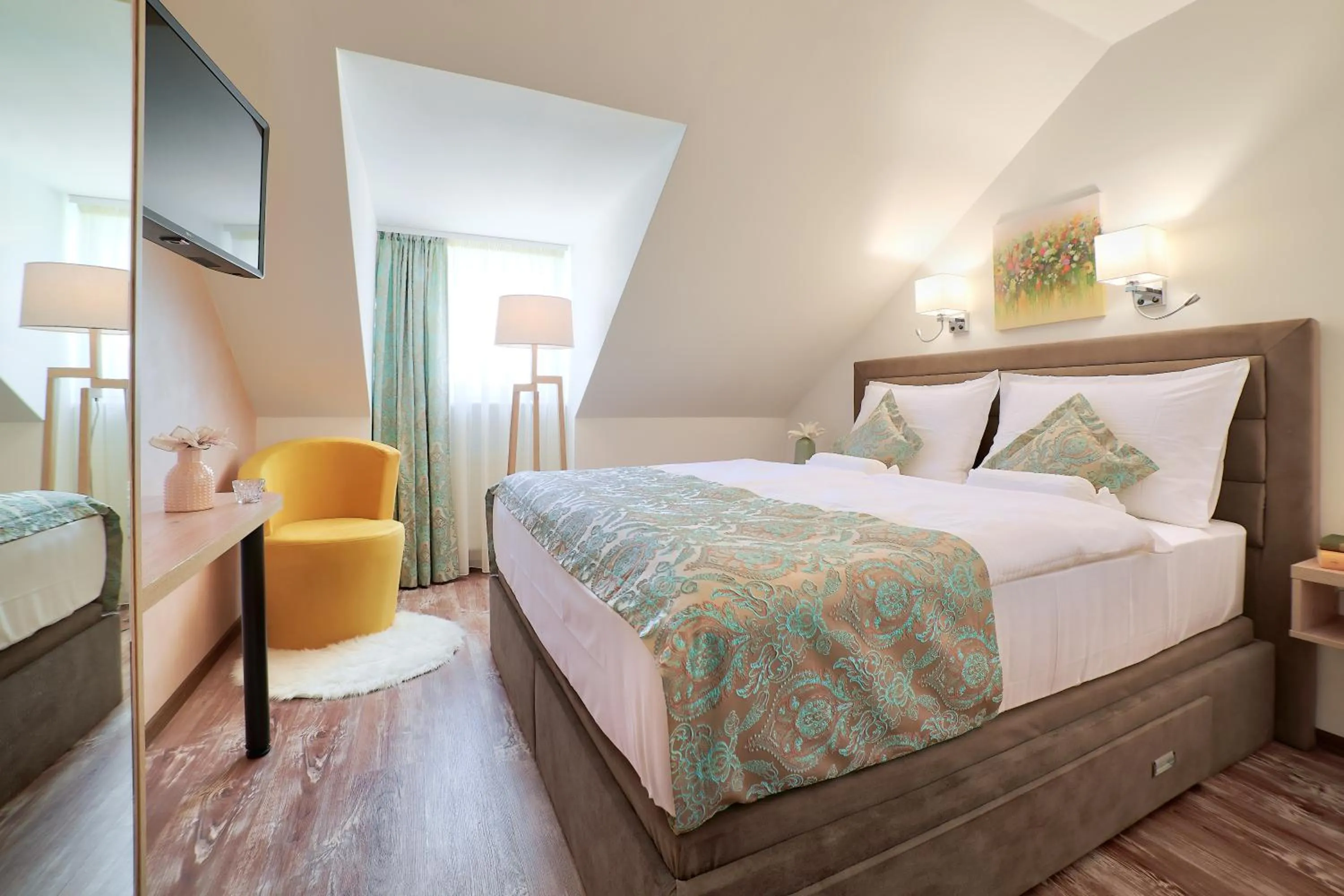 Bed in Hotel Tiffany