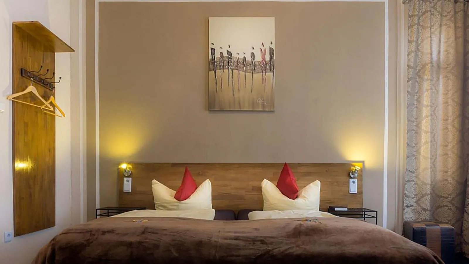 Bed in Hotel Skada City Cölln